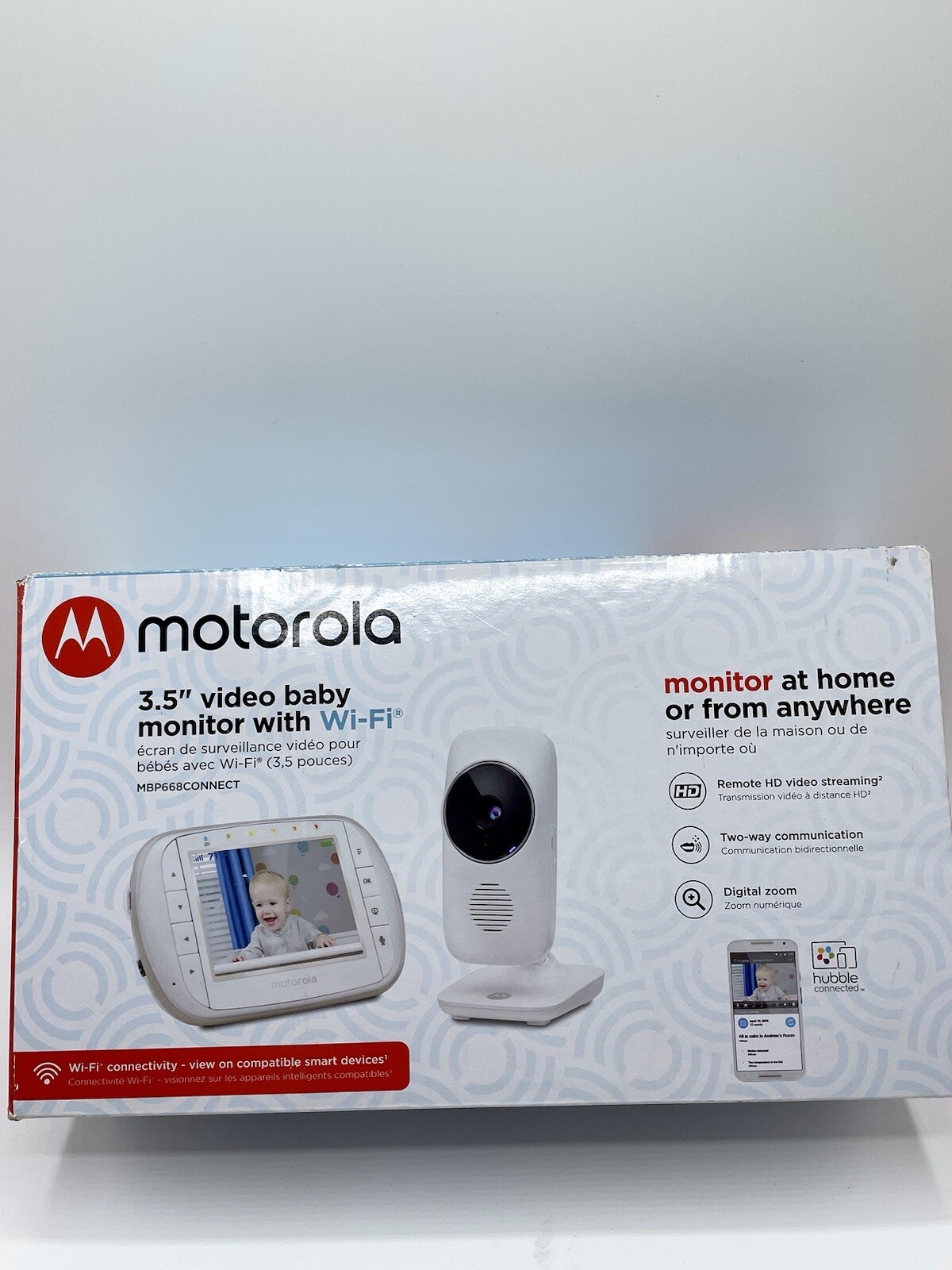 Motorola MBP668CONNECT 3.5" Two-Way Communication Video Baby Monitor with Wi-Fi