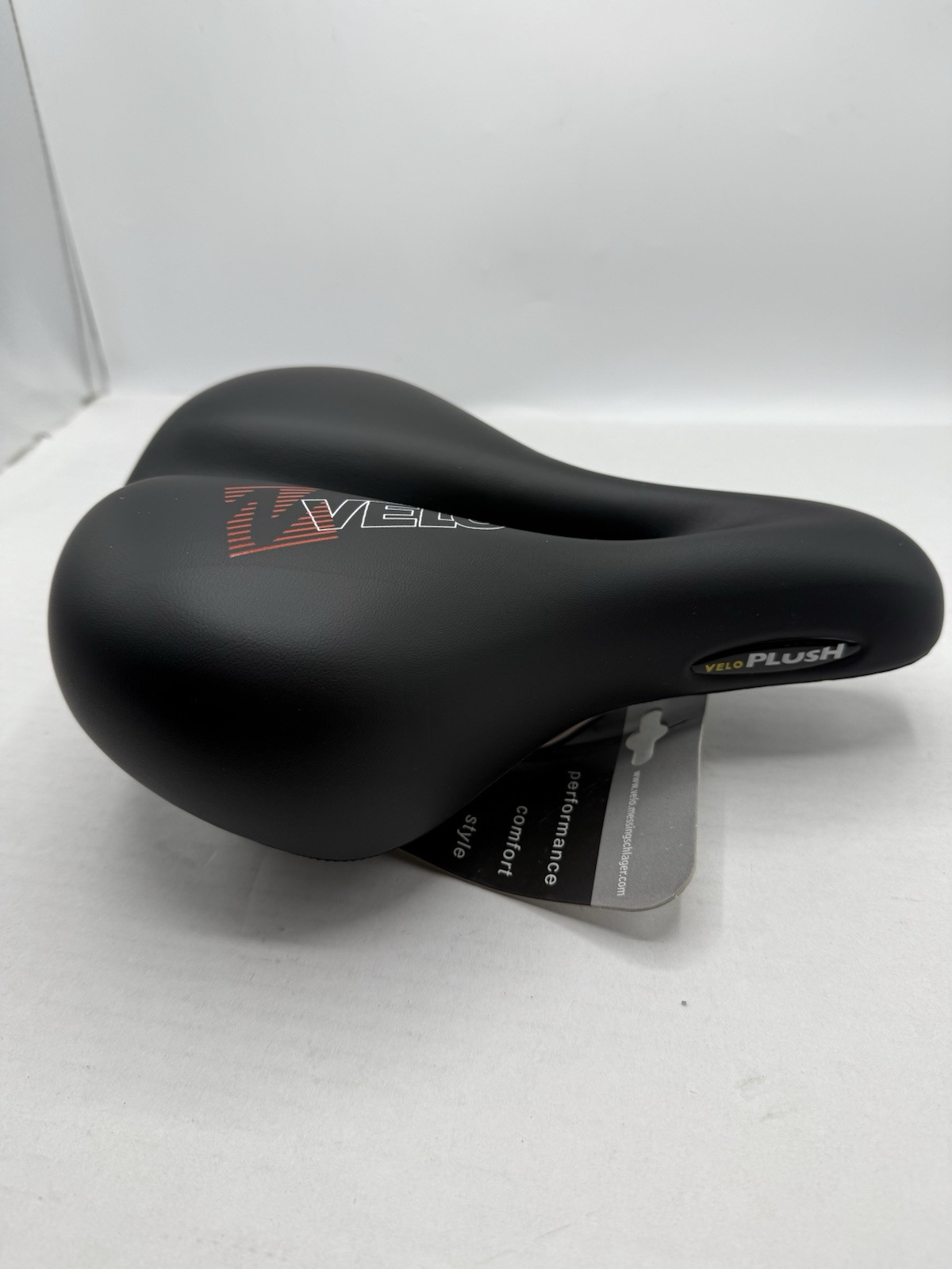 Soft Cushioned Bike Seat Velo Plush Gel Elasto Bicycle Saddle, MTB Road Peloton