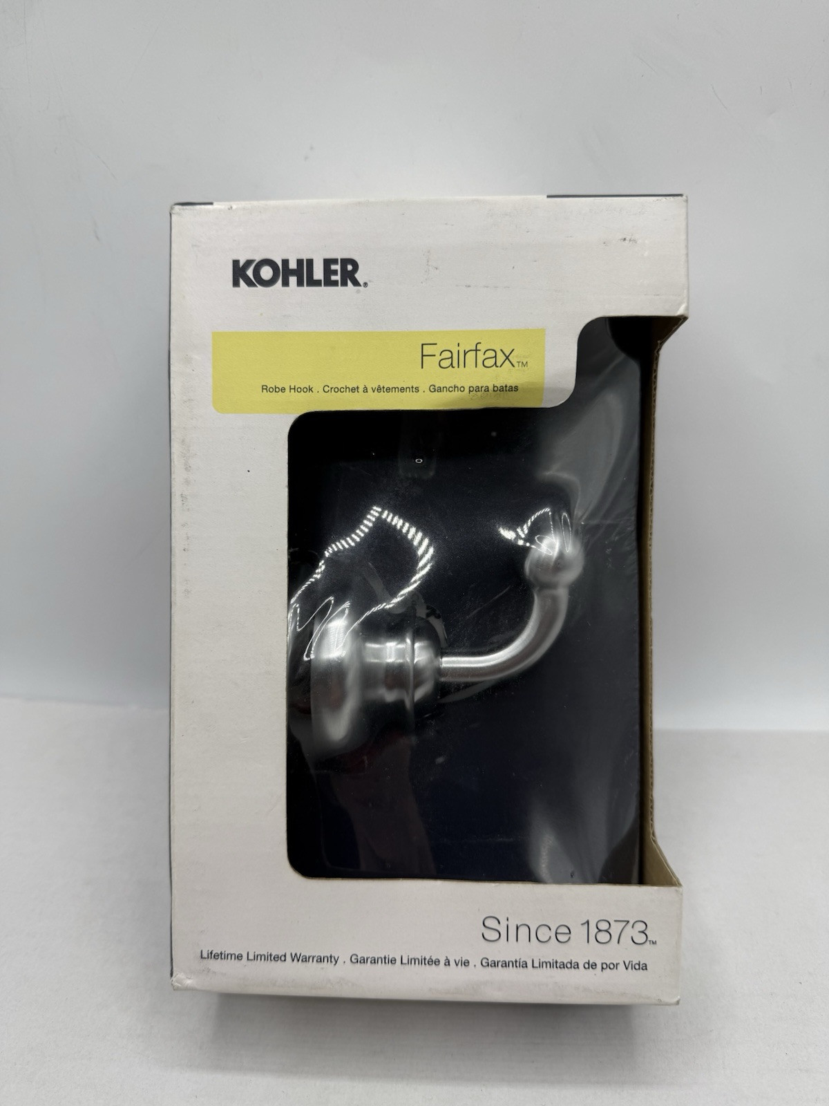 Kohler Fairfax K-12156-G Single Robe Hook Brushed Chrome