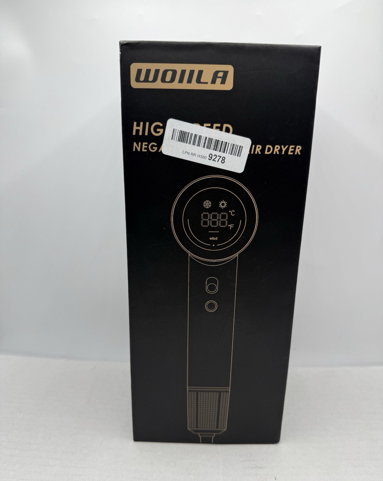 WOIILA ZCY883 High Speed Ionic Hair Dryer Low Noise Silver - Read