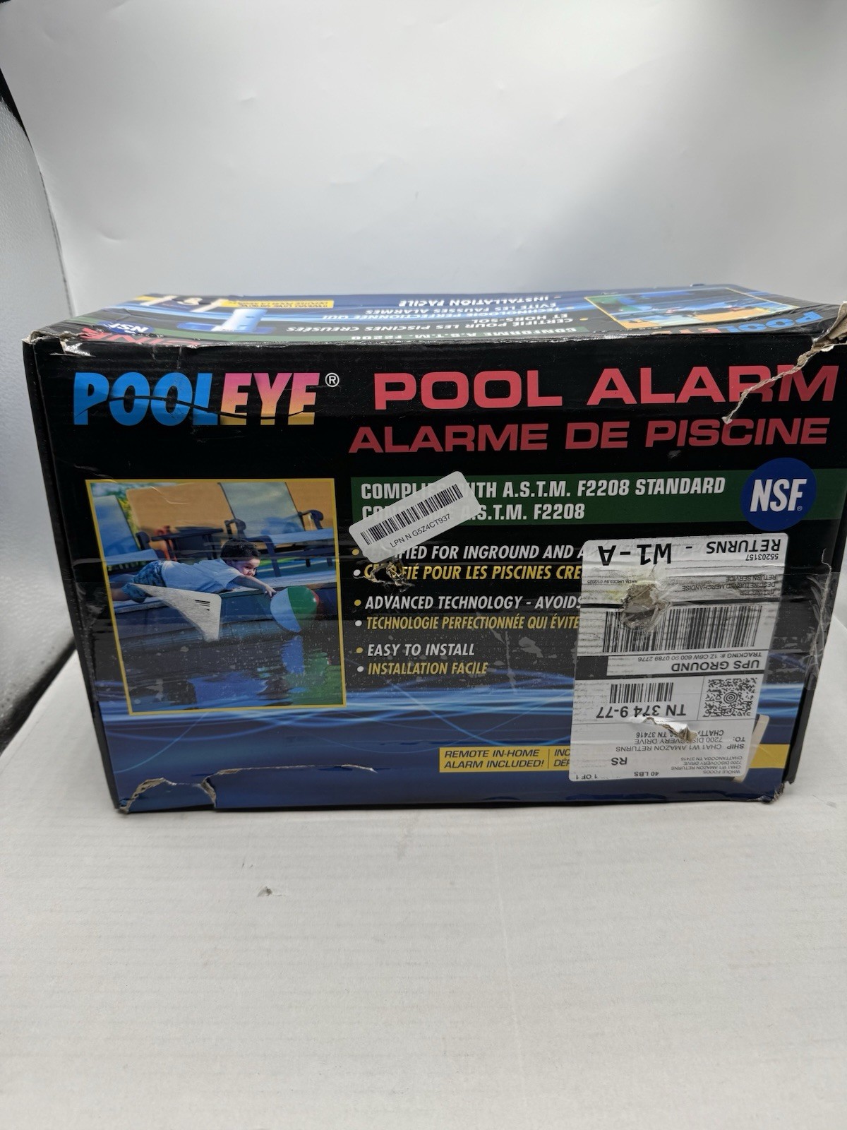 Immersion Mountable Pool Alarm Compatible with Inground & Aboveground Pools Astm