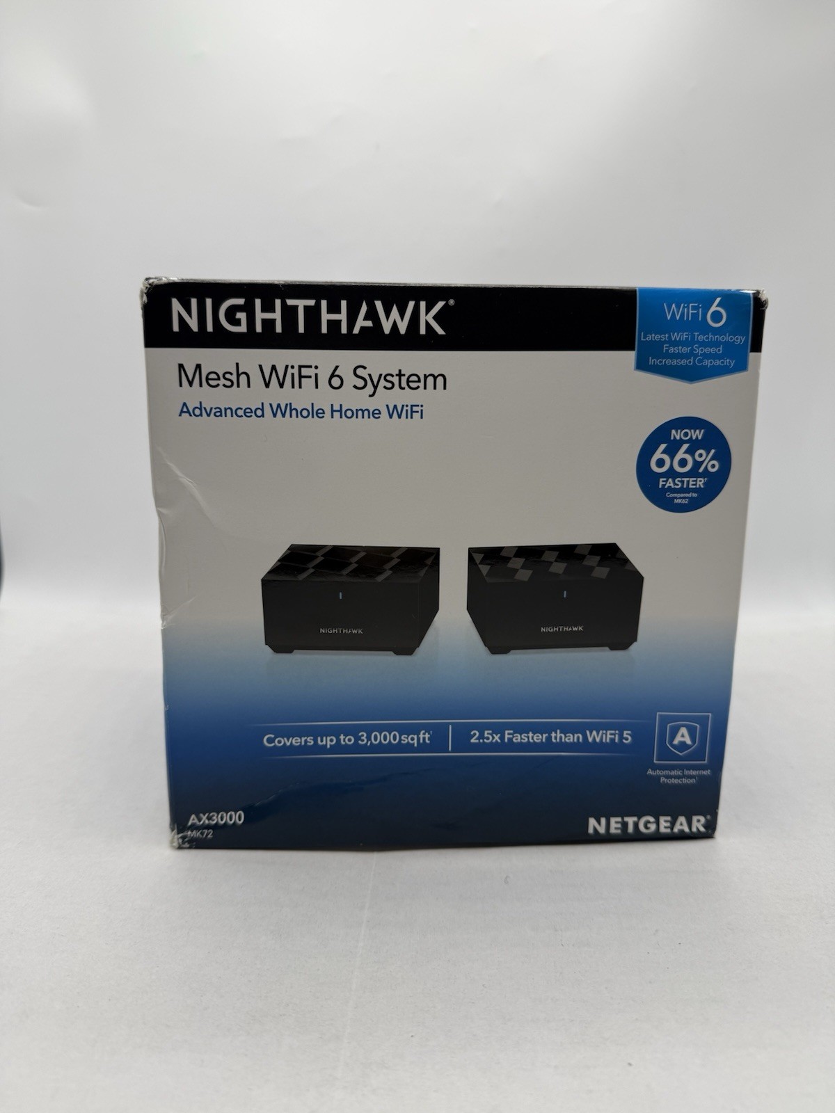 NETGEAR Whole Home Nighthawk Mesh Wifi 6 System Router AX3000 MK72