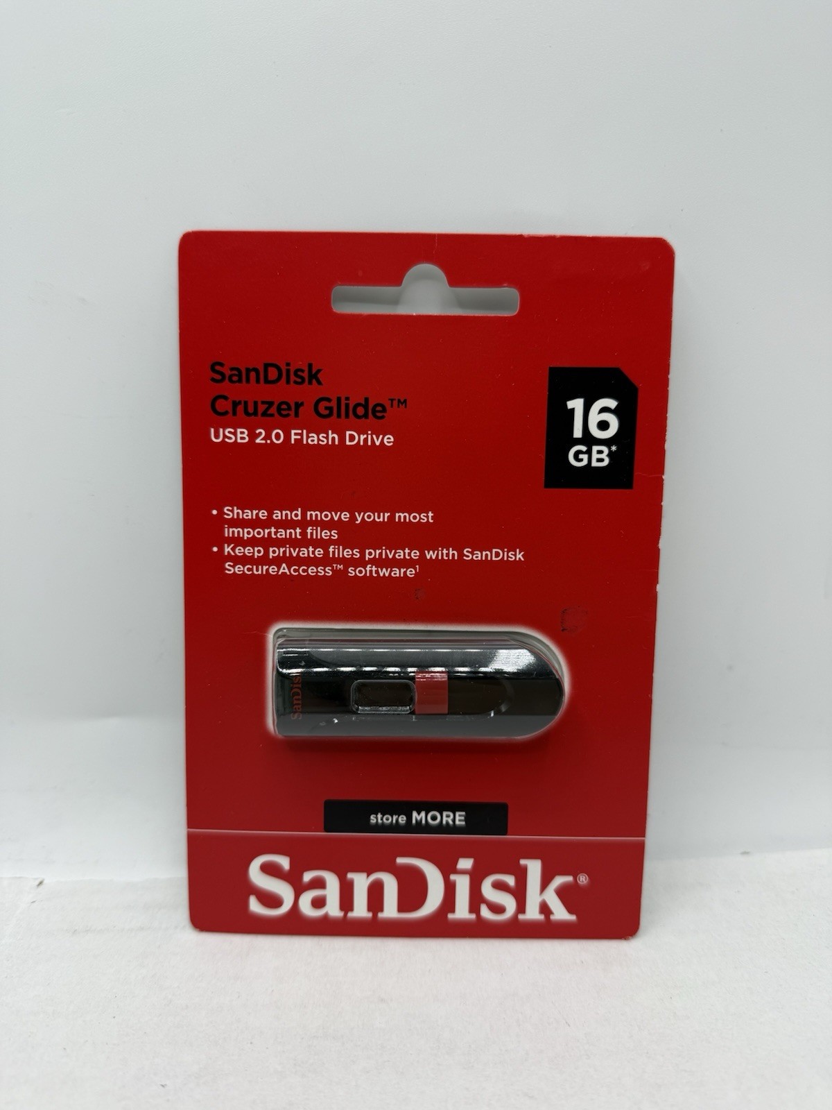 SanDisk 16GB Cruzer Glide USB 2.0 Flash Drive Compatible for Windows or Mac