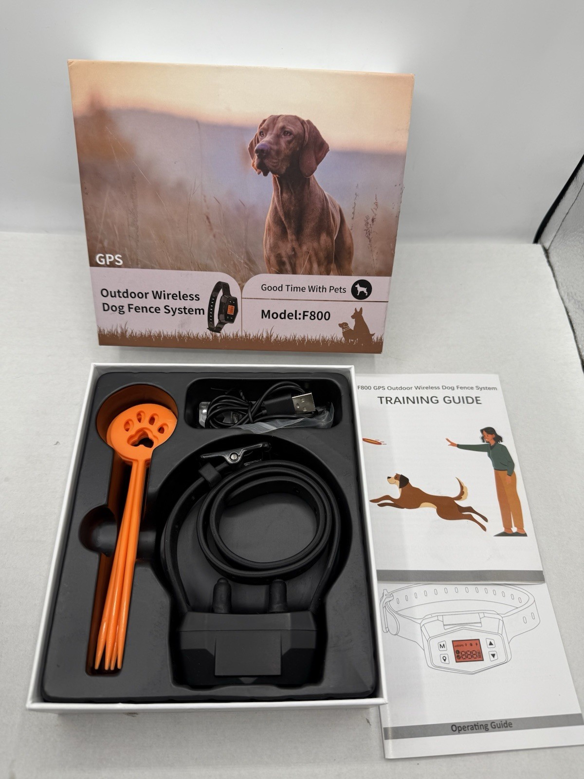 GPS Wireless Fence System Medium Large Dog Containment Waterproof Rechargeable
