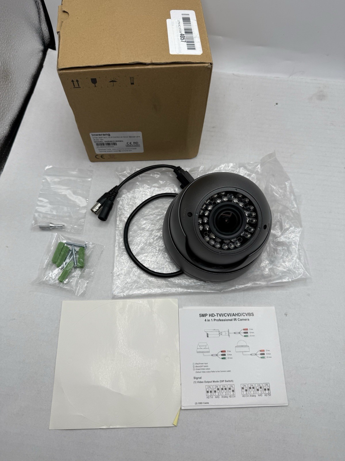 Inwerang 5MP 4MP Dome Super Hybrid Security Camera