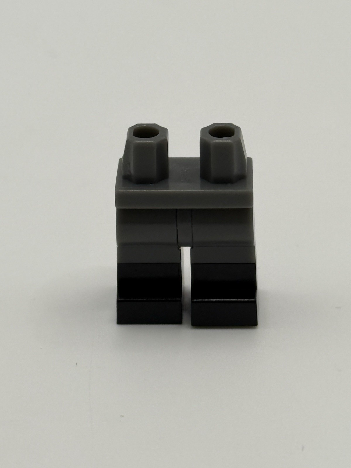 Lego Castle Dark Bluish Gray Minifig Legs with Black Boots Pattern