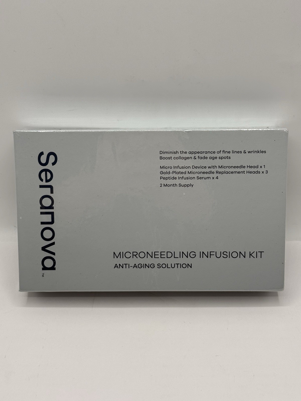 Seranova Microneedling Infusion Kit Anti Aging Solution 2 Month Supply - Sealed