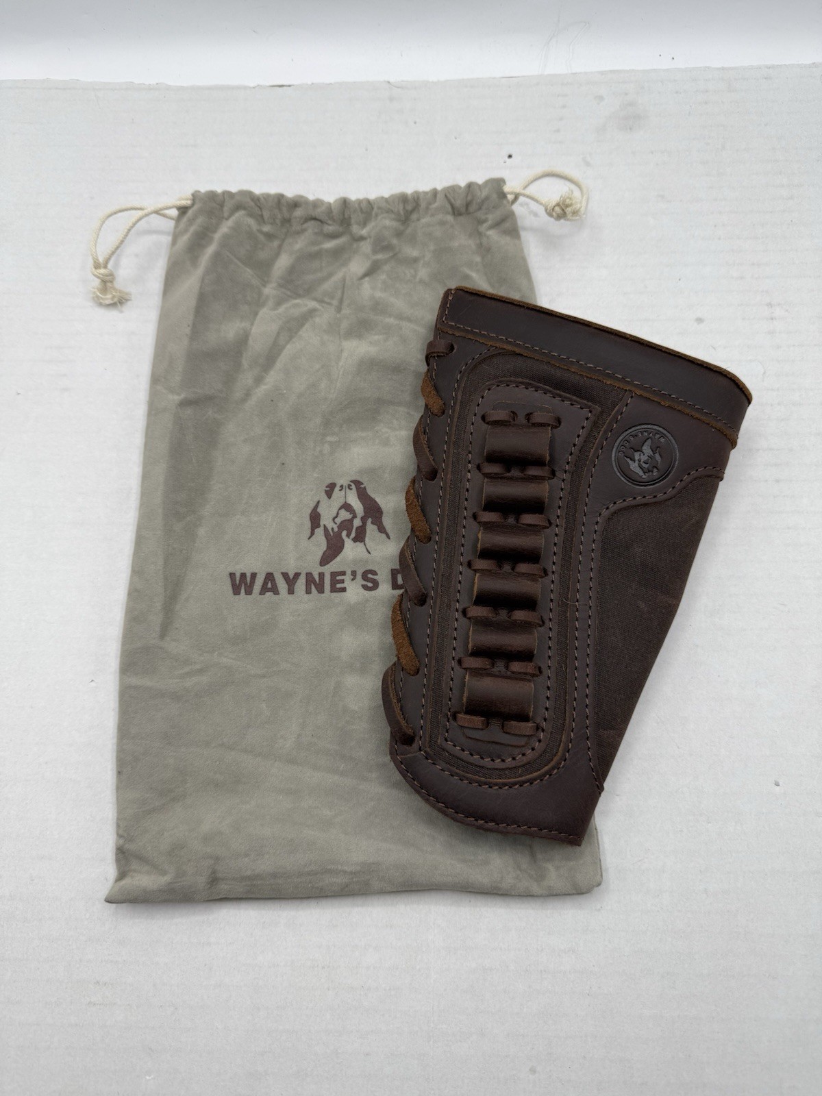 WAYNE'S DOG Canvas Leather Recoil Reducing Pad Stock .308 .30-06 .44MAG .45-70