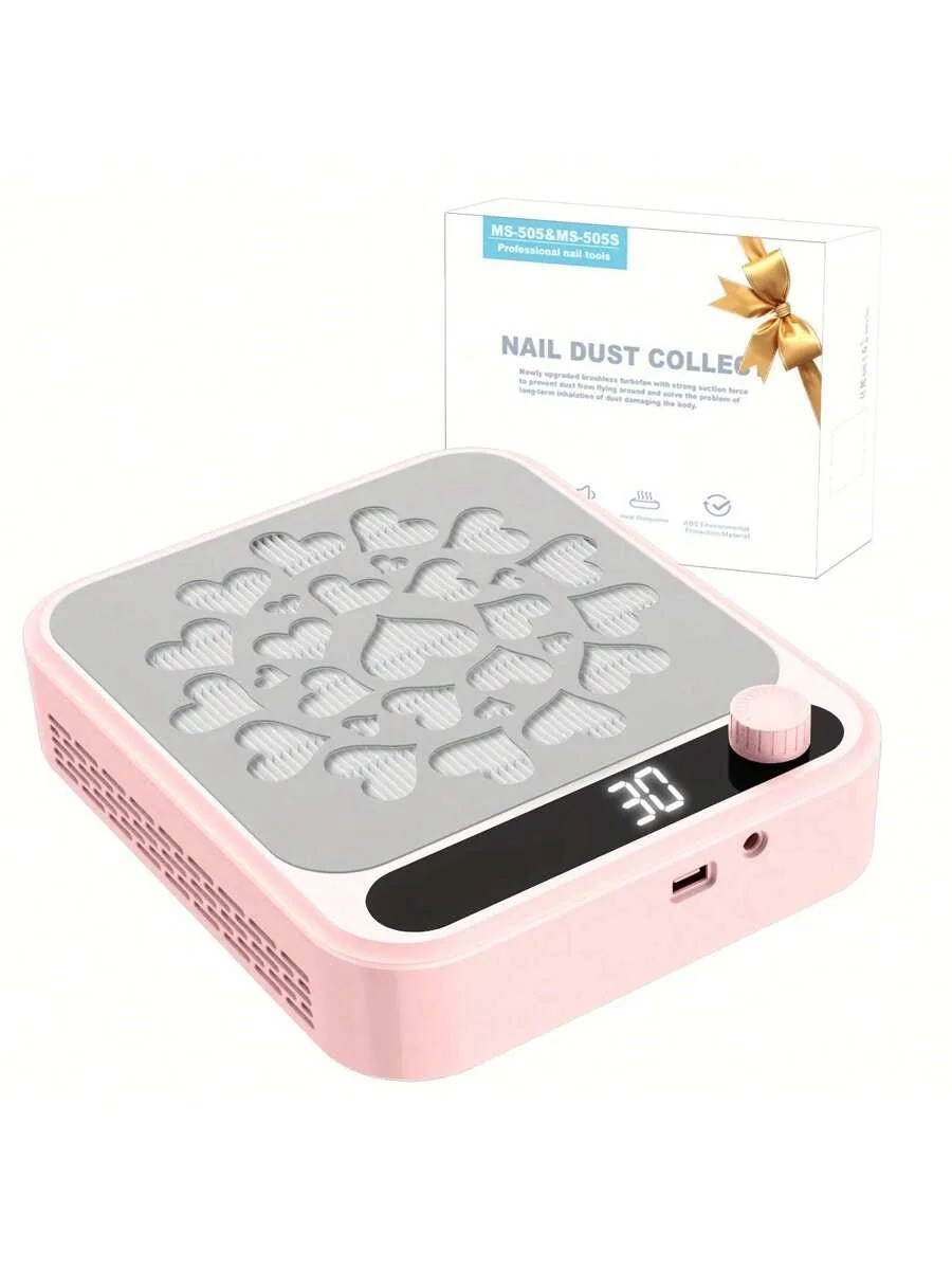 Nail Dust Collector MS-505 Professional Nail Tools, Pink