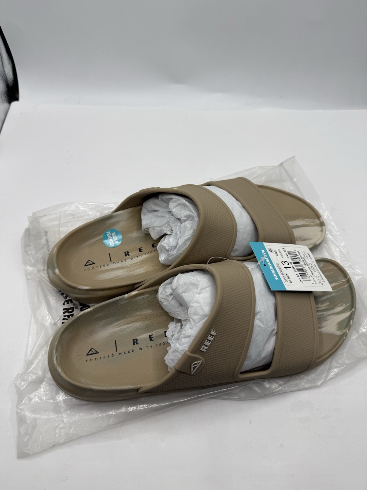 REEF Men's Oasis Double Up Waterproof Slides - Size 13