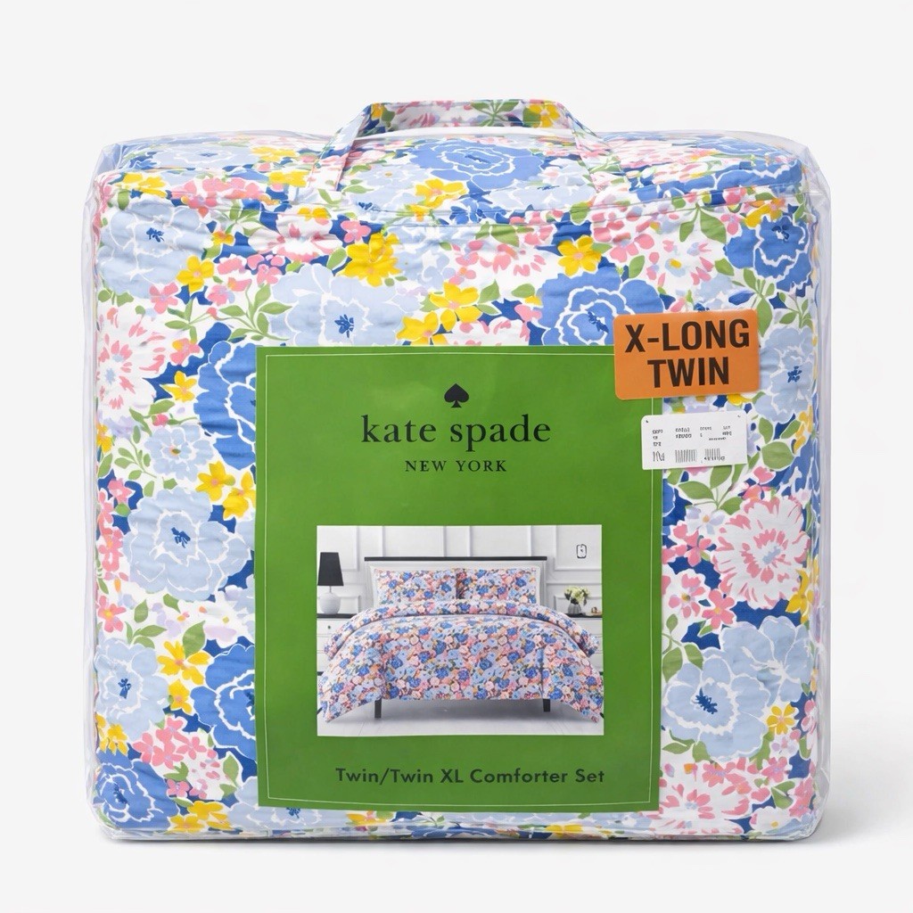 Kate Spade Sunset Blooms Twin/Twin XL Comforter Set,  Floral 2 pc Bedding