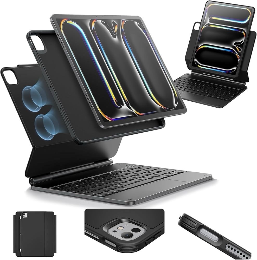 ESR iPad Pro 11 Inch Case with Keyboard (M5/M4, 2025/2024), iPad Pro 11(5th