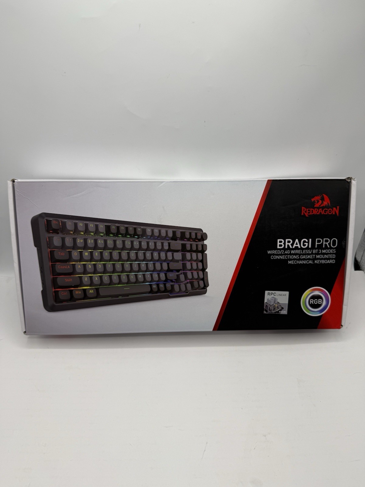 Redragon Bragi Pro 3 Modes Connections Gasket Mounted Mechanical Keyboard