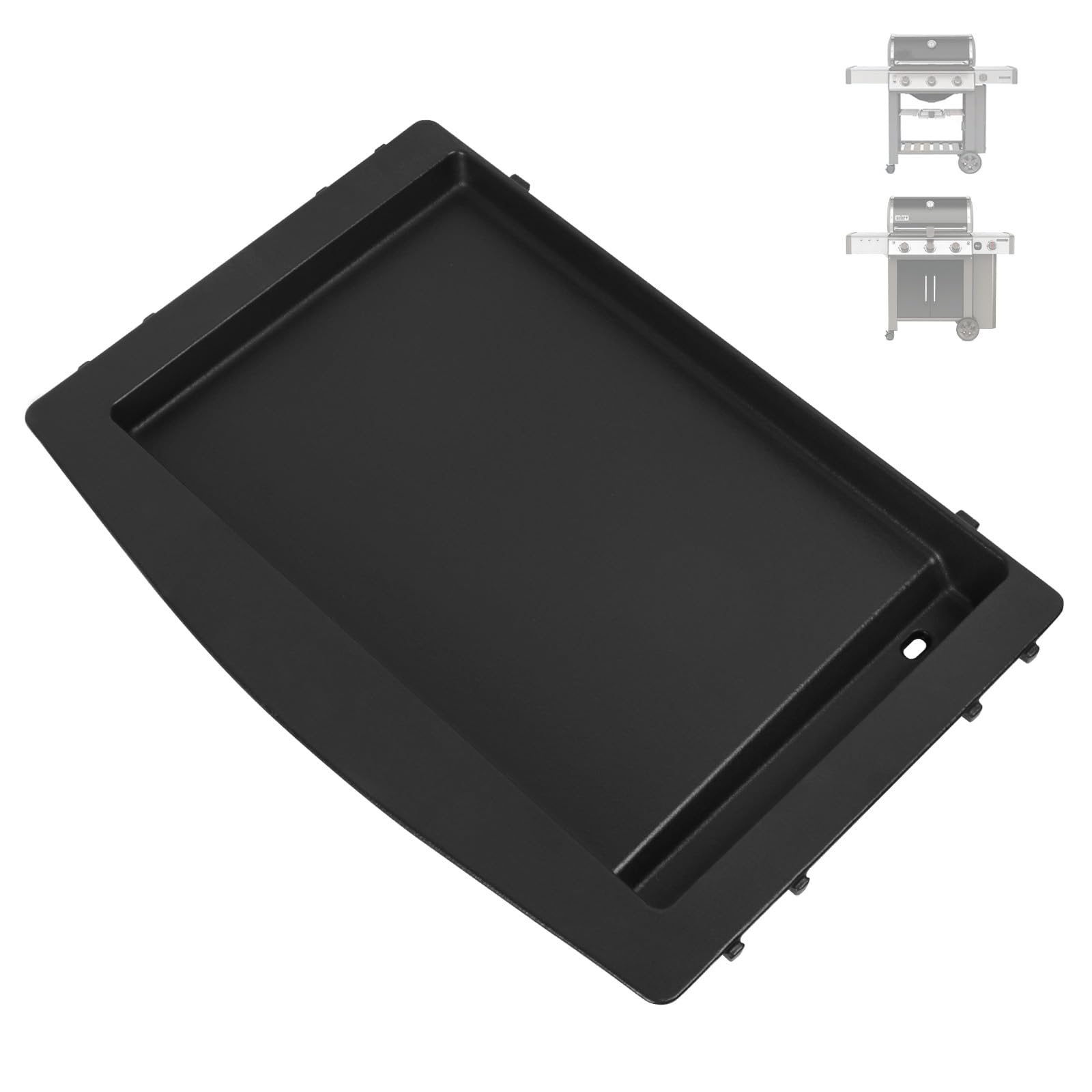 BBQration 7599 Griddle Insert for Weber GS4 Genesis II & II LX 300/400/600 Series, Weber Genesis 2 Griddle Insert Grill Parts for Genesis ii E-310 E-315 Griddle Replacement Parts for Weber