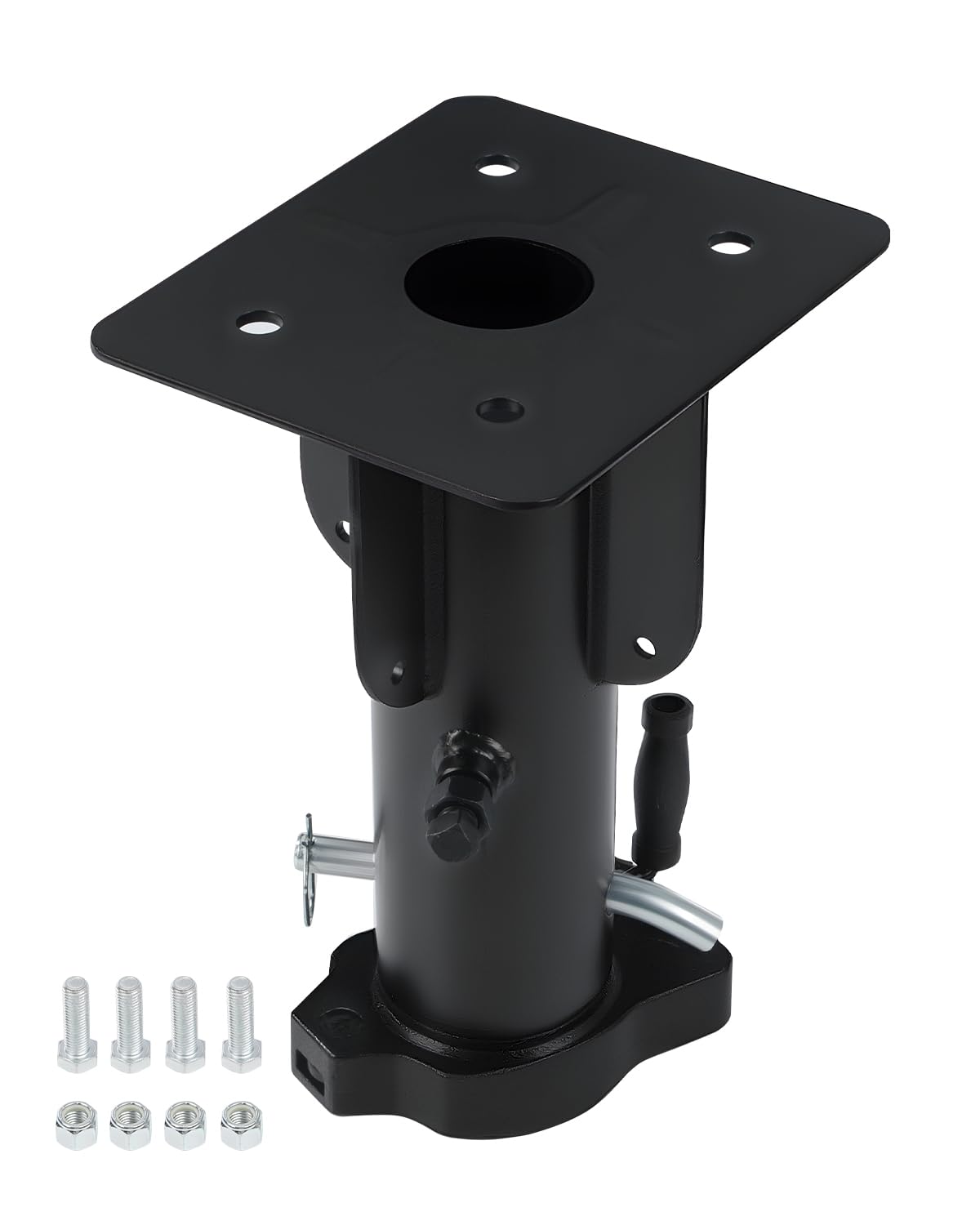 5th Wheel to Gooseneck Trailer Hitch Adapter, 15" 17'' 19" 21" Height Adjustable Cushioned Converter, 2-5/16" Ball Heavy-Duty Fifth Towing Gooseneck Hitches for Trailers, RVs