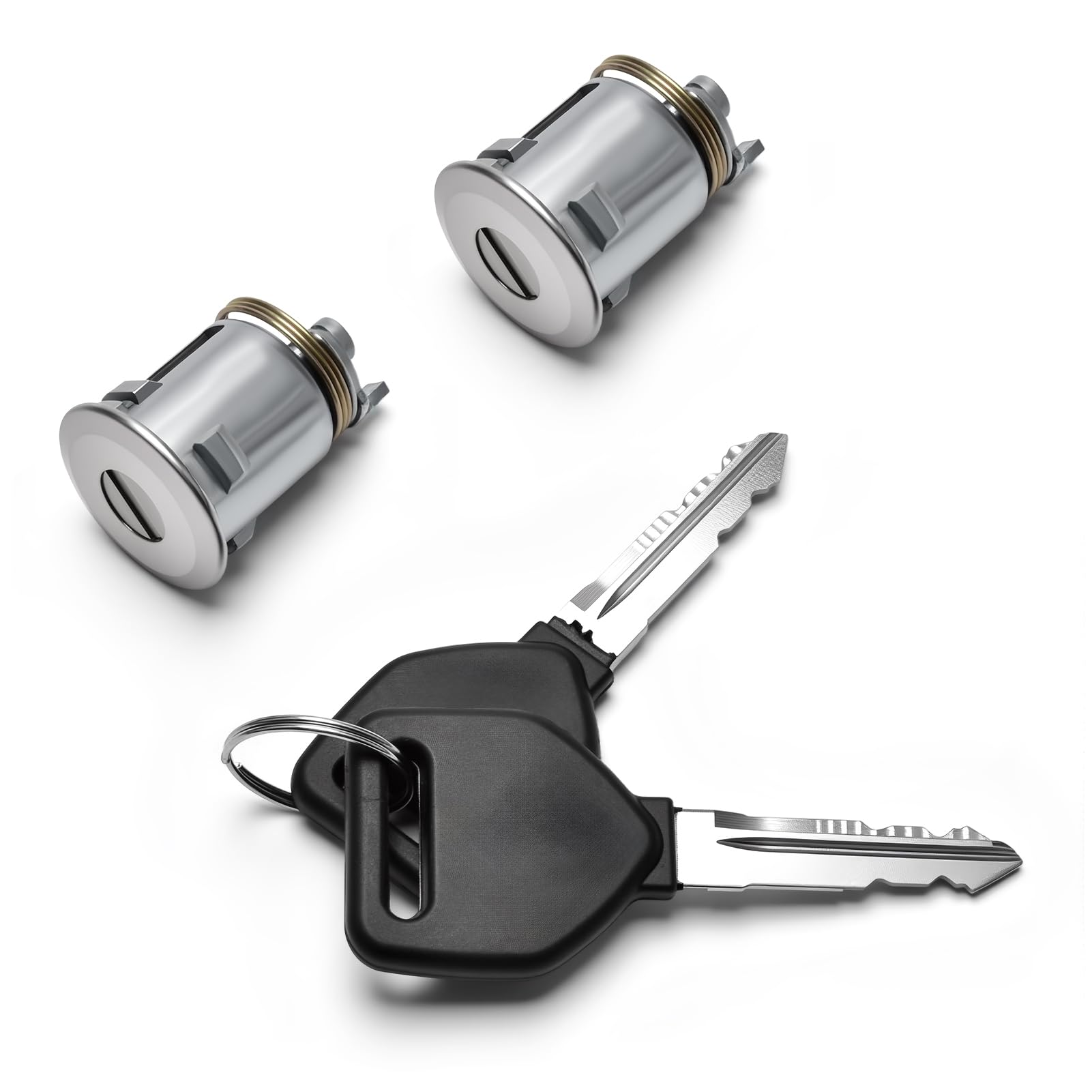 Door Lock Cylinder Set Left Right with 2 Keys Fits for 2003-2012 Freightliner Century Columbia Cascadia Classic Condor Argosy Base FLD 120 112 Replace W22-00056-000 HLK2770K A22-57157-000 A2257157000