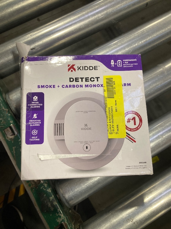 Kidde Hardwired Combination Smoke & Carbon Monoxide Detector AA Battery Backup 5-inch