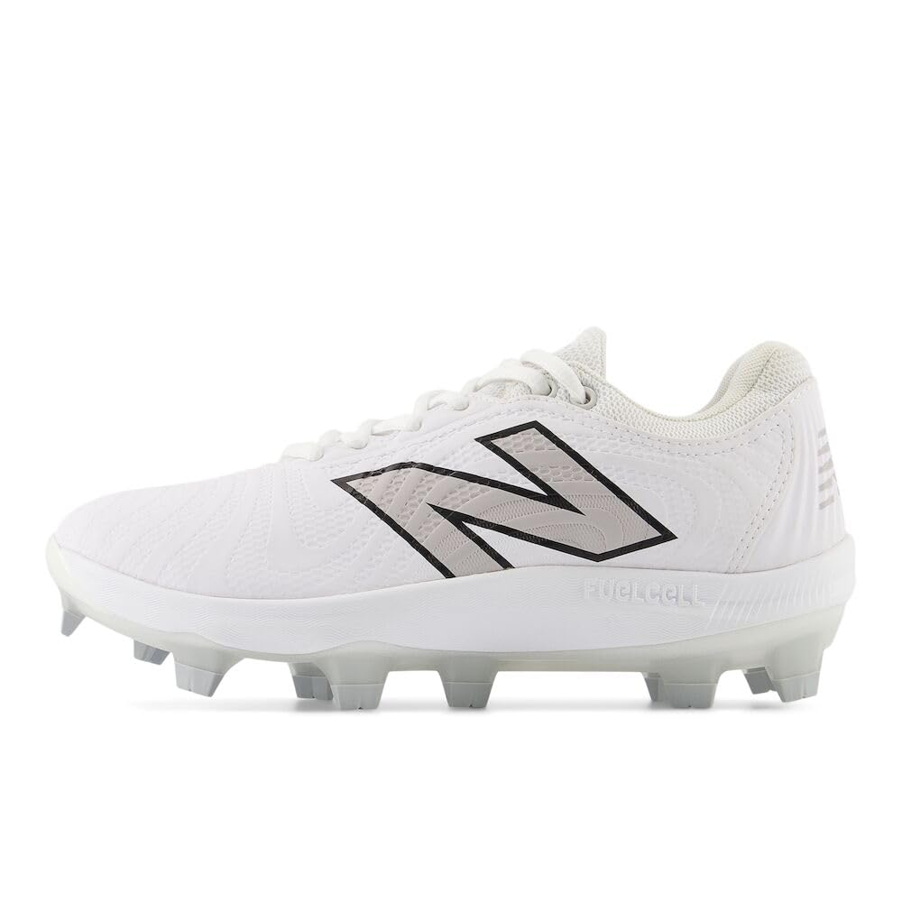New Balance Women's FuelCell Fuse V4 Molded Softball Shoe, Optic White/Raincloud, 6.5 M