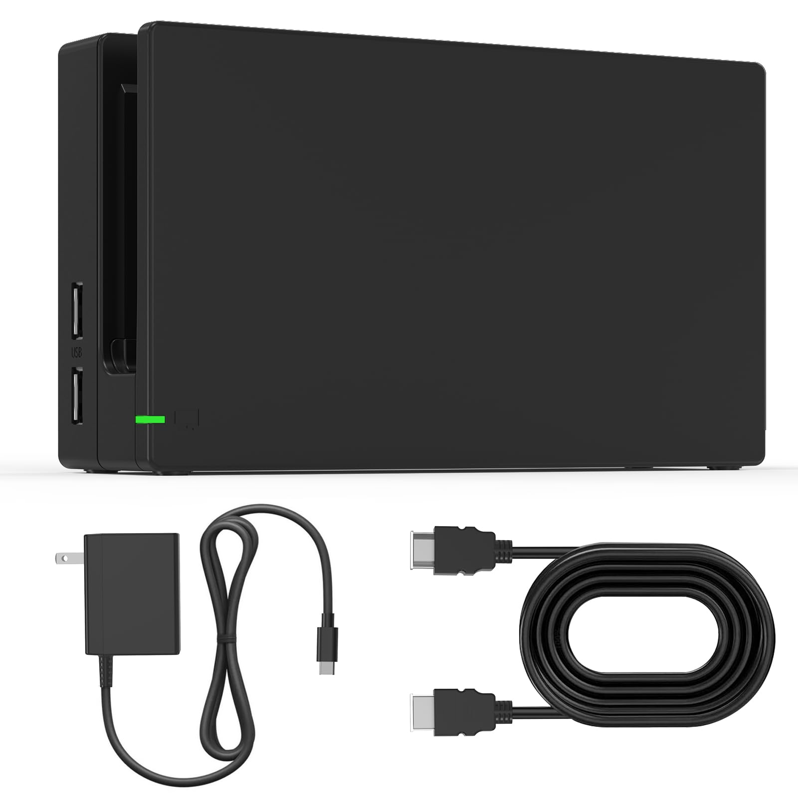 Dock Station for Switch/Switch OLED, Replacement 3-in-1 TV Dock Set with Original IC Module, AC Charger & High-Speed HDMI Cable for 1080P HD Output & Console Charging?Not Compatible with Switch 2?