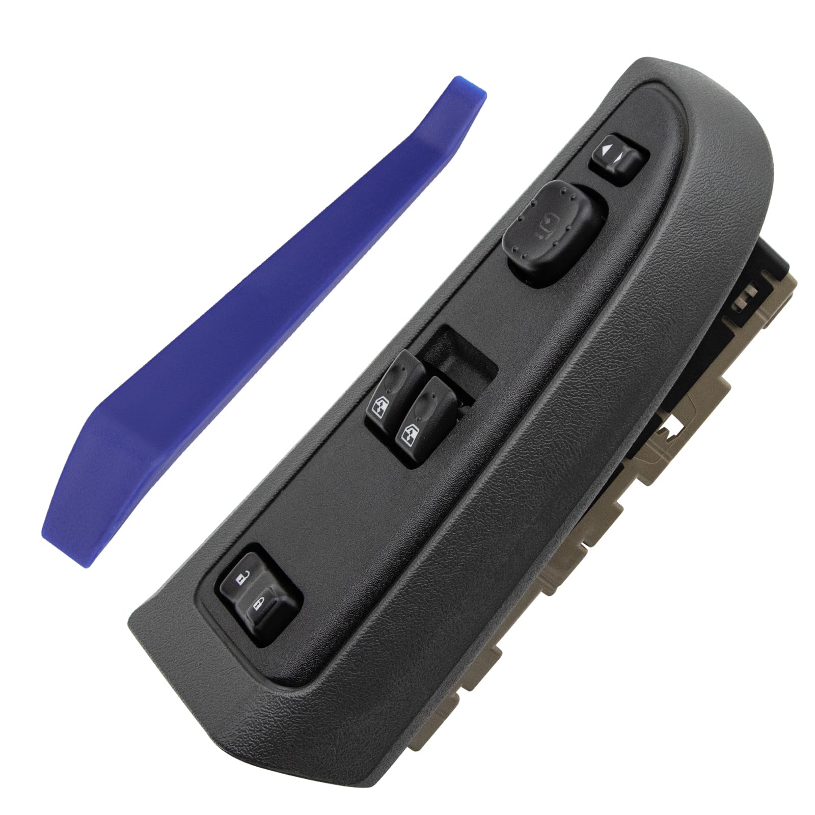 AiYiGu Master Power Window Switch Button Front Left Driver Side & Bezel with Folding Mirror Fit for 2003-2007 Chevrolet Chevy Silverado & GMC Sierra, Replaces 15883322, DWS-248