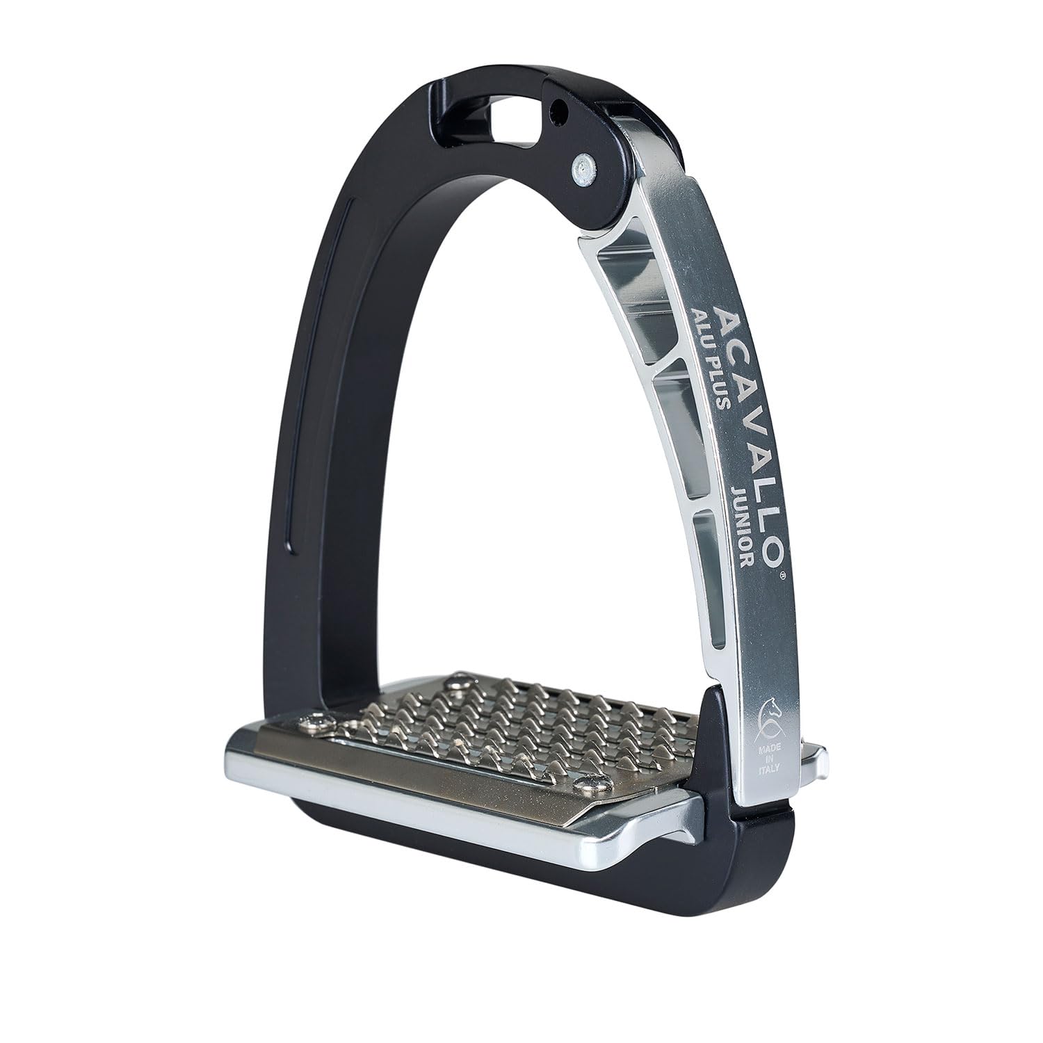 Acavallo Aluplus Junior Stirrups, One Size, Black, Set of 2