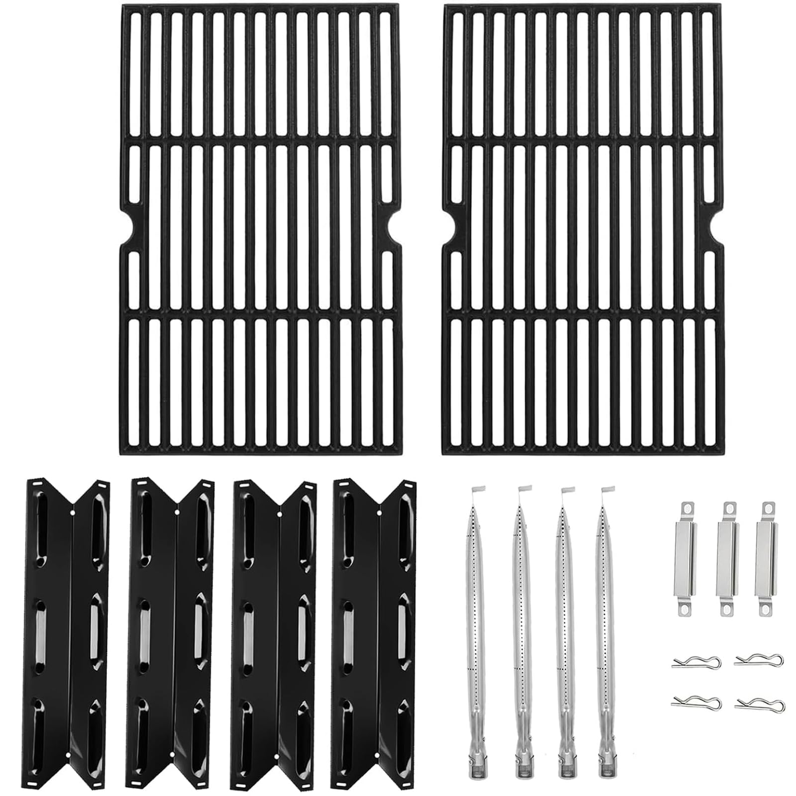 Grill Parts for Kenmore 4 Burner Grill 146.34611410 146.23678310 146.10016510 146.23679310 146.16142210 146.23673310 16.5 Inch Cooking Grates Kit for Kenmore Grill Replacement Parts