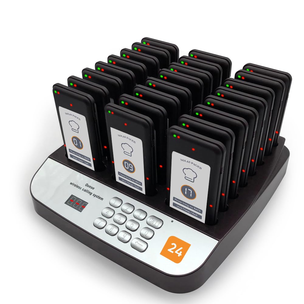 Lineup Waiting Queue Pagers for Restaurants Paging System Coast Buzzer Beep Buzzer Signal Calling Customer Service for Cuisine Hospital