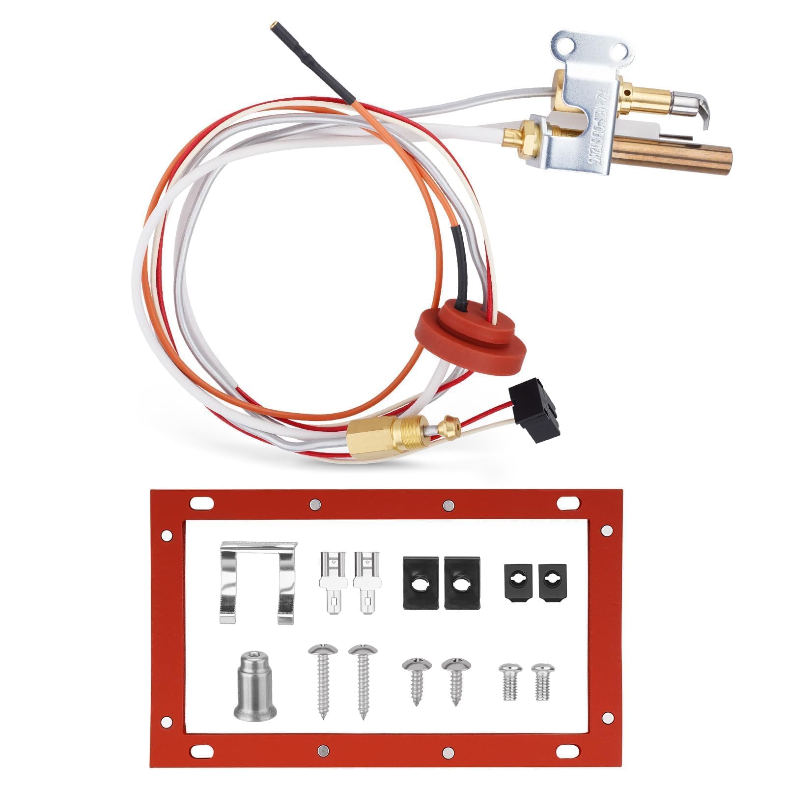 SP21058 Pilot Assembly for Water Heater Parts with Thermopile & Sparker Compatible with Rheem Ruud Richmond Water Heaters, NG with LP Orifice, Aging-Resistant, Replace# SP20824 SP20754 SP21059 SP20800