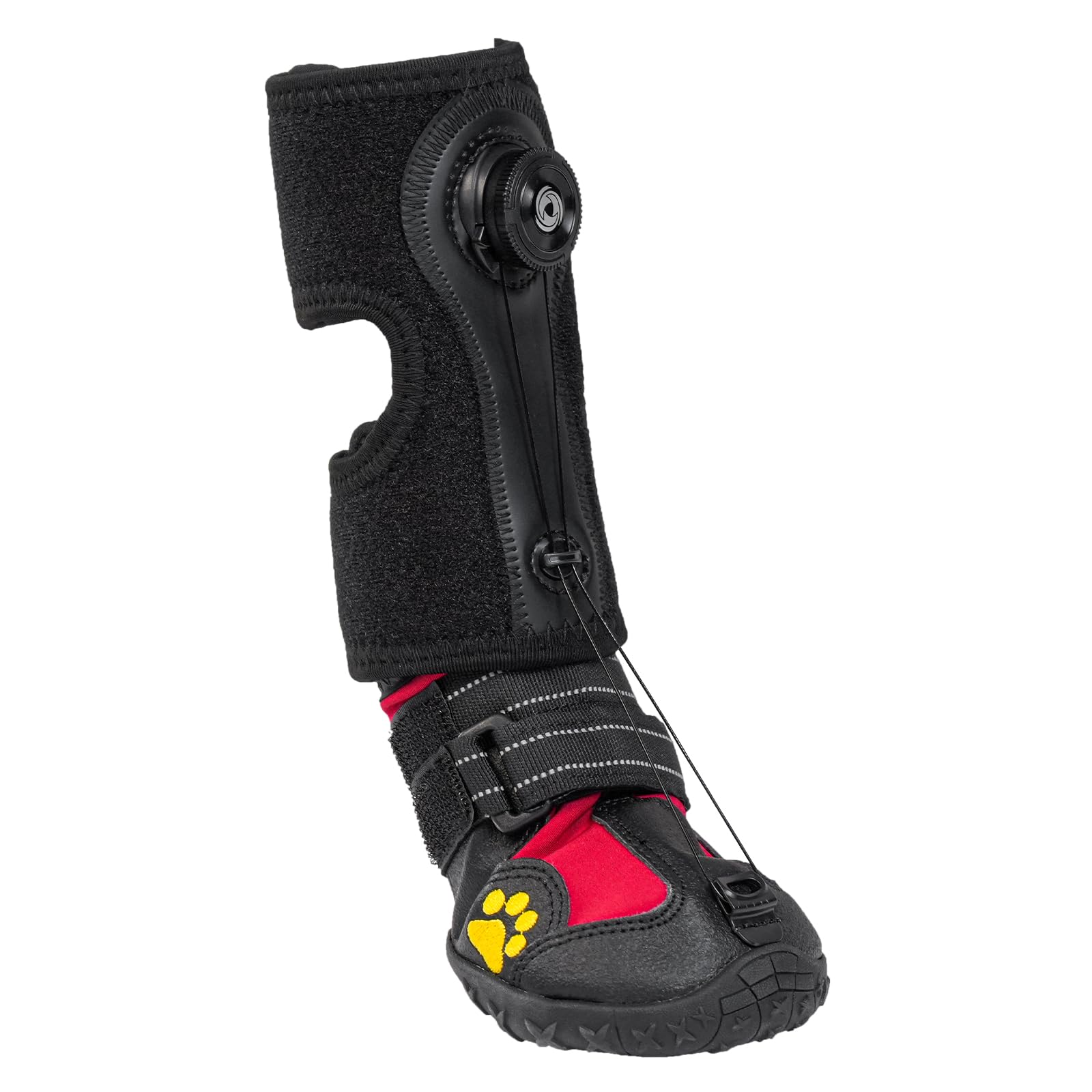 Drop Foot Brace with Reel(No Knuckling Boot Brace) for Dog - Corrective Dog Shoes to Safely Lift Toes for Foot Issues, Arthritis, and improving Walking gait in Dogs, Patent Pending(XS)