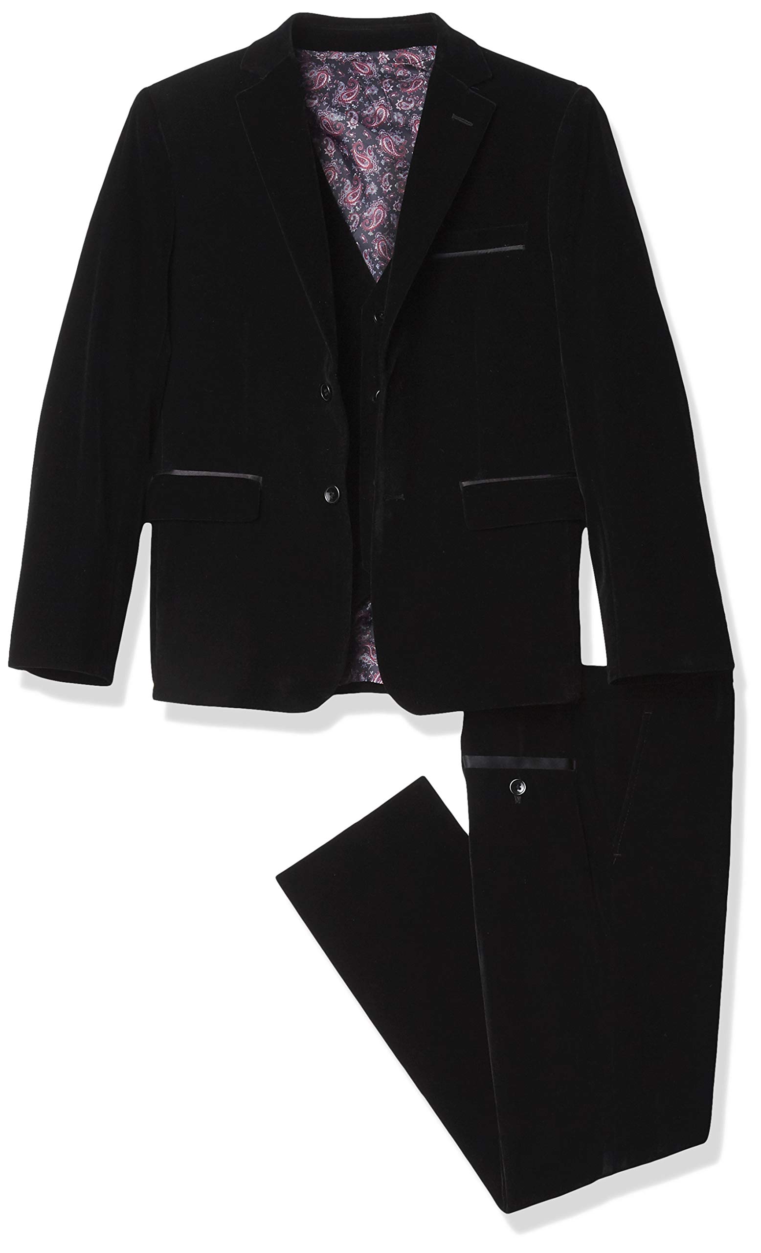 Slim Fit 3 Piece Velvet Suit