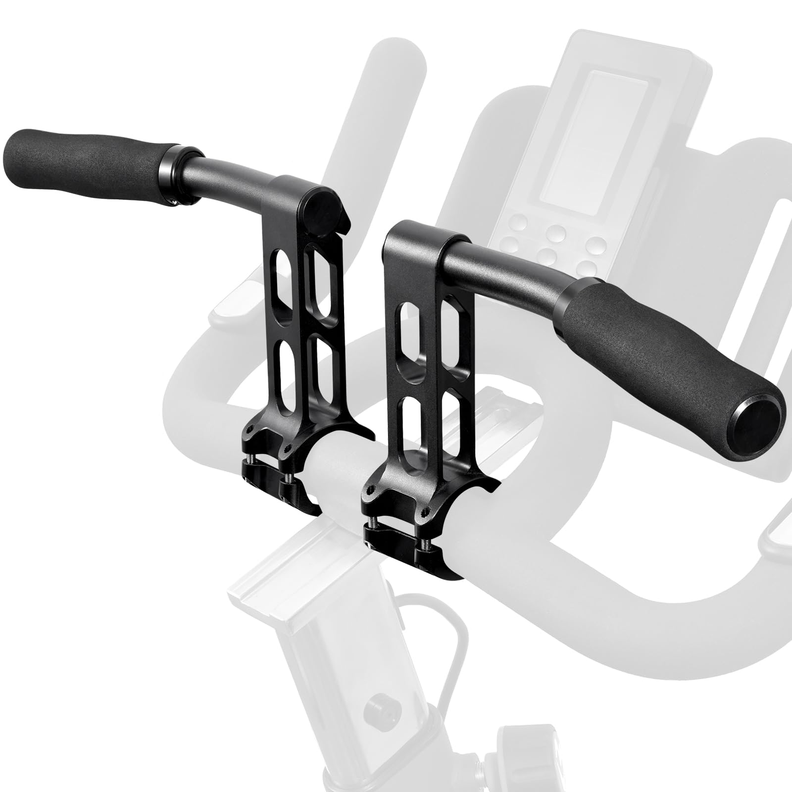 NANRENFYI 1 Pair Handlebar Extender, for Handlebar Extenders for Indoor Exercise, New Handlebar Extensions for Peloton, Compatible Bikes Black