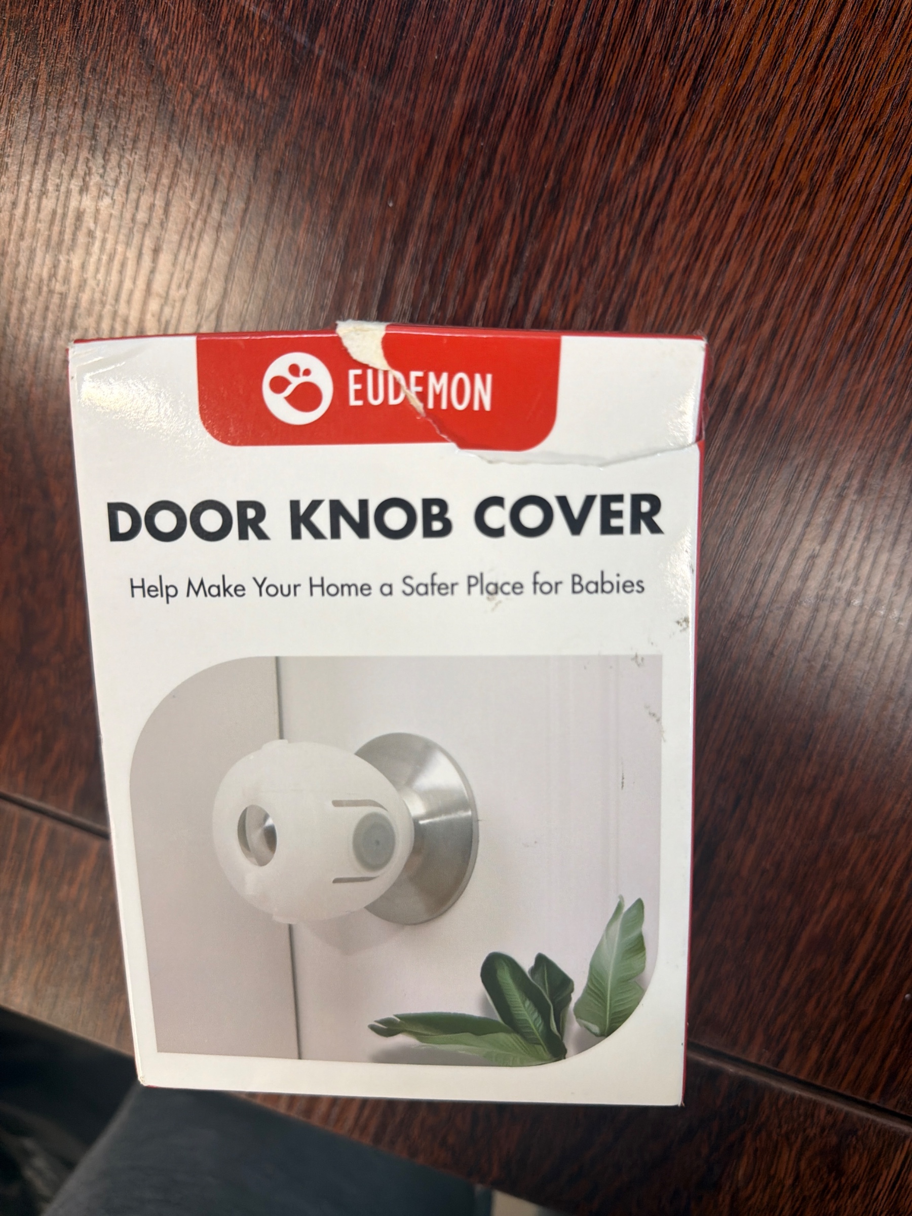 Eudemon door knob cover, White, 4 pack