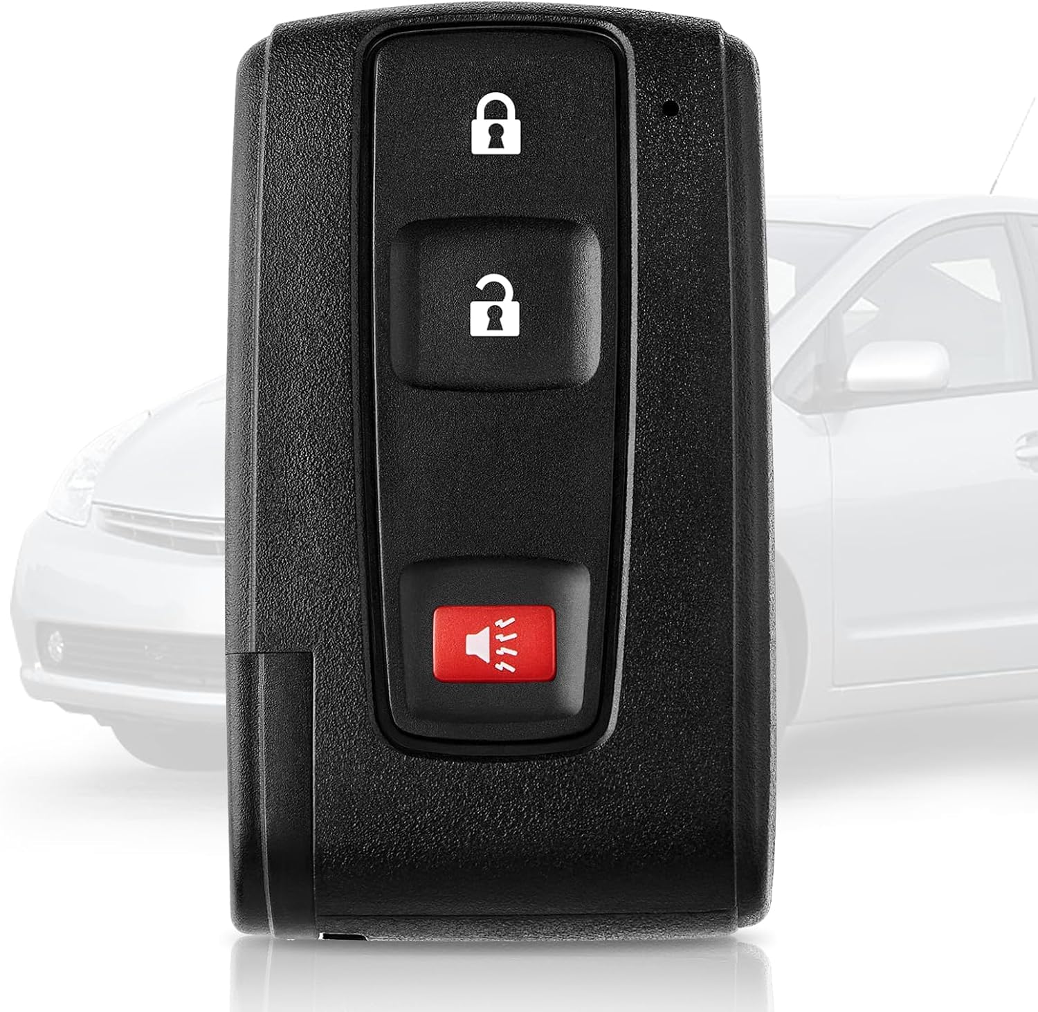 Key Fob for Toyota Prius 2004 2005 2006 2007 2008 2009 Replacement Keyless Entry Remote Smart Key Fob for Silver Logo, P/N: 2584A-B31EG, 89994-47061 (FCC ID: MOZB31EG)