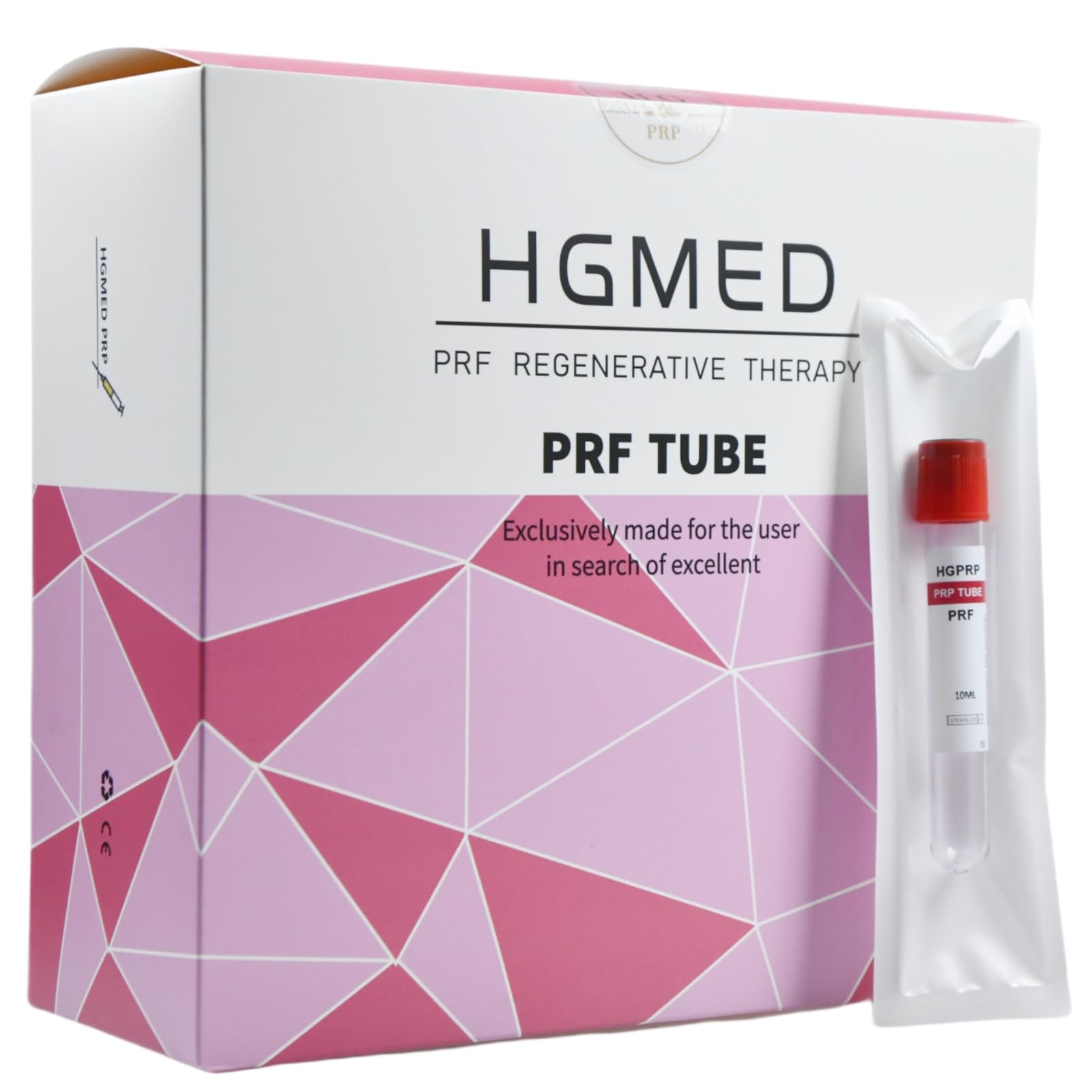 Sophieprp 50 Tubes Platelet Rich Fibrin 10ml PRF Tubes with No Additive PRF Tube