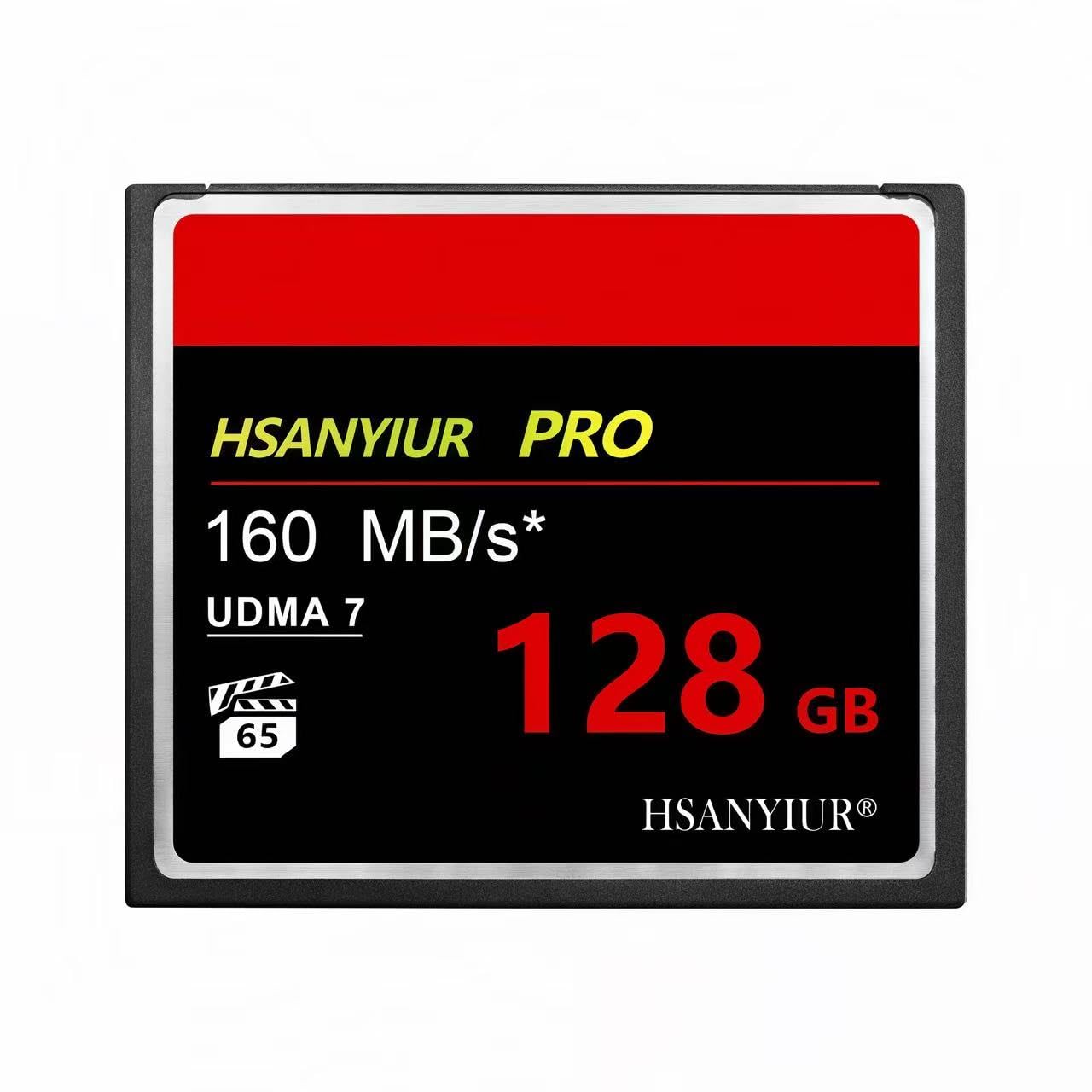 HSANYIUR 128GB UDMA Speed Up to 160MB/s,Original CF Card Camera Memory Card