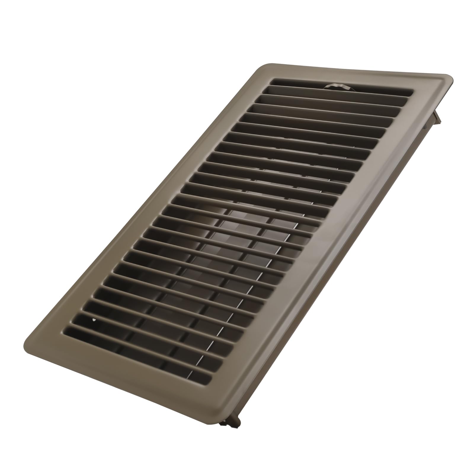 Howeall 6x12 Inch Floor Register - Heavy Duty Steel Walkable Floor Vents - Easy Adjust Air Supply Lever - Vent Covers for Home (Brown)