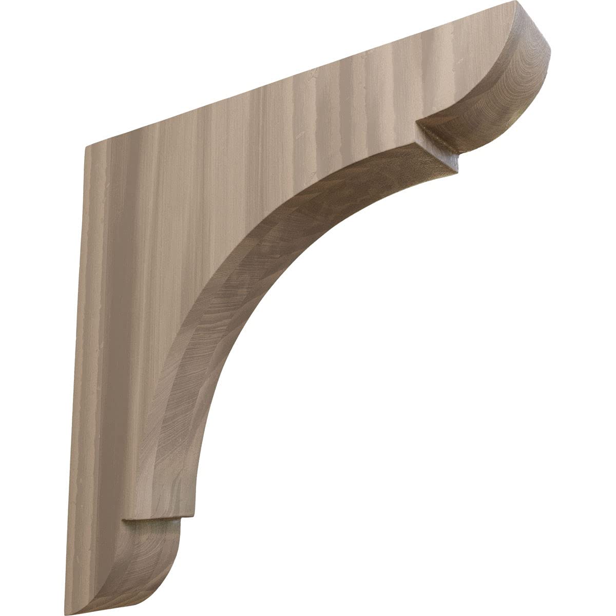 Ekena Millwork BKTW01X10X10OLWA Large Olympic Wood Wood Brackets, 1 3/4"W x 10"D x 10"H , Walnut