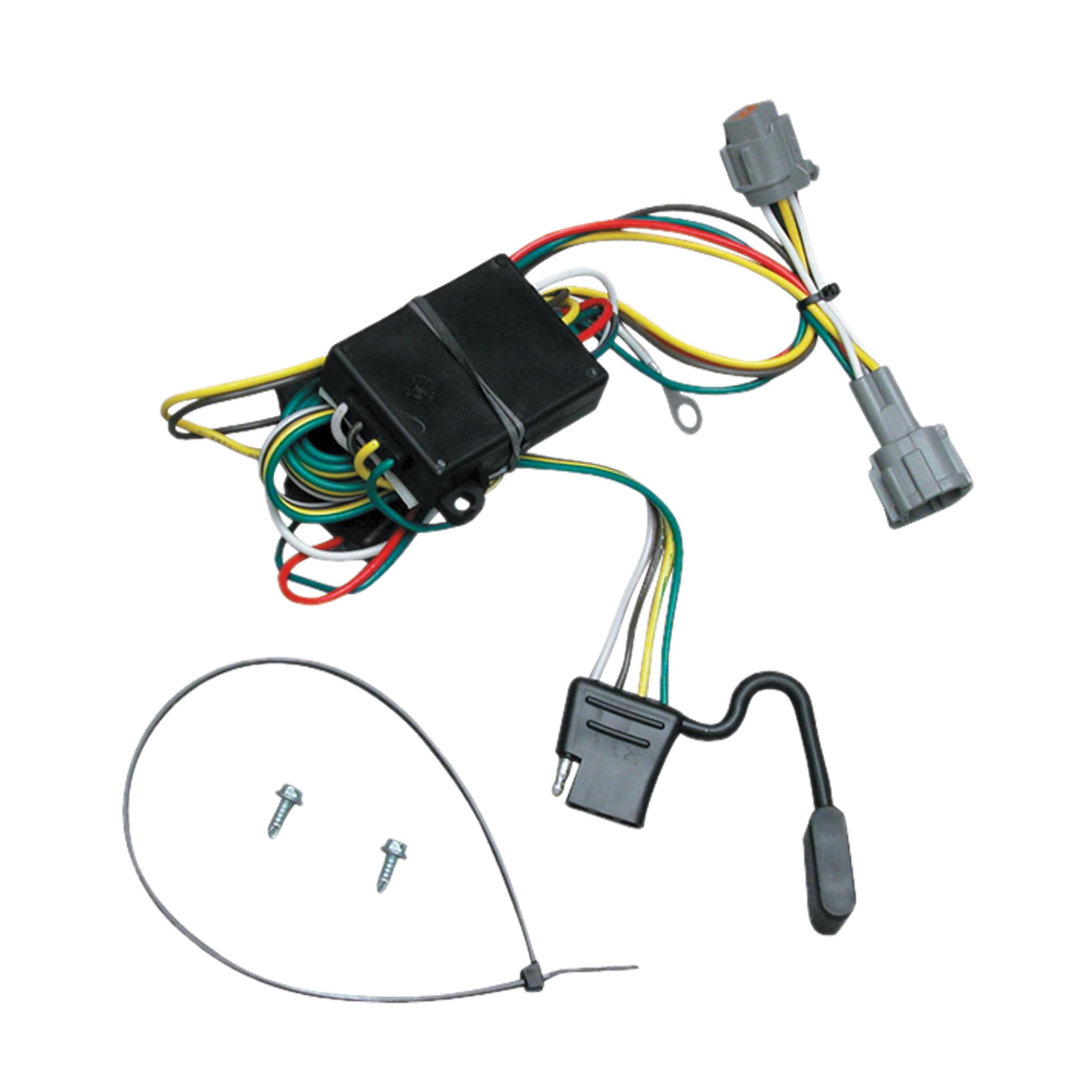 Tekonsha 118362 T-One T-Connector Custom Harness, 4-Way Flat, w/Converter, Compatible with Mercury Villager, Nissan Frontier and Quest