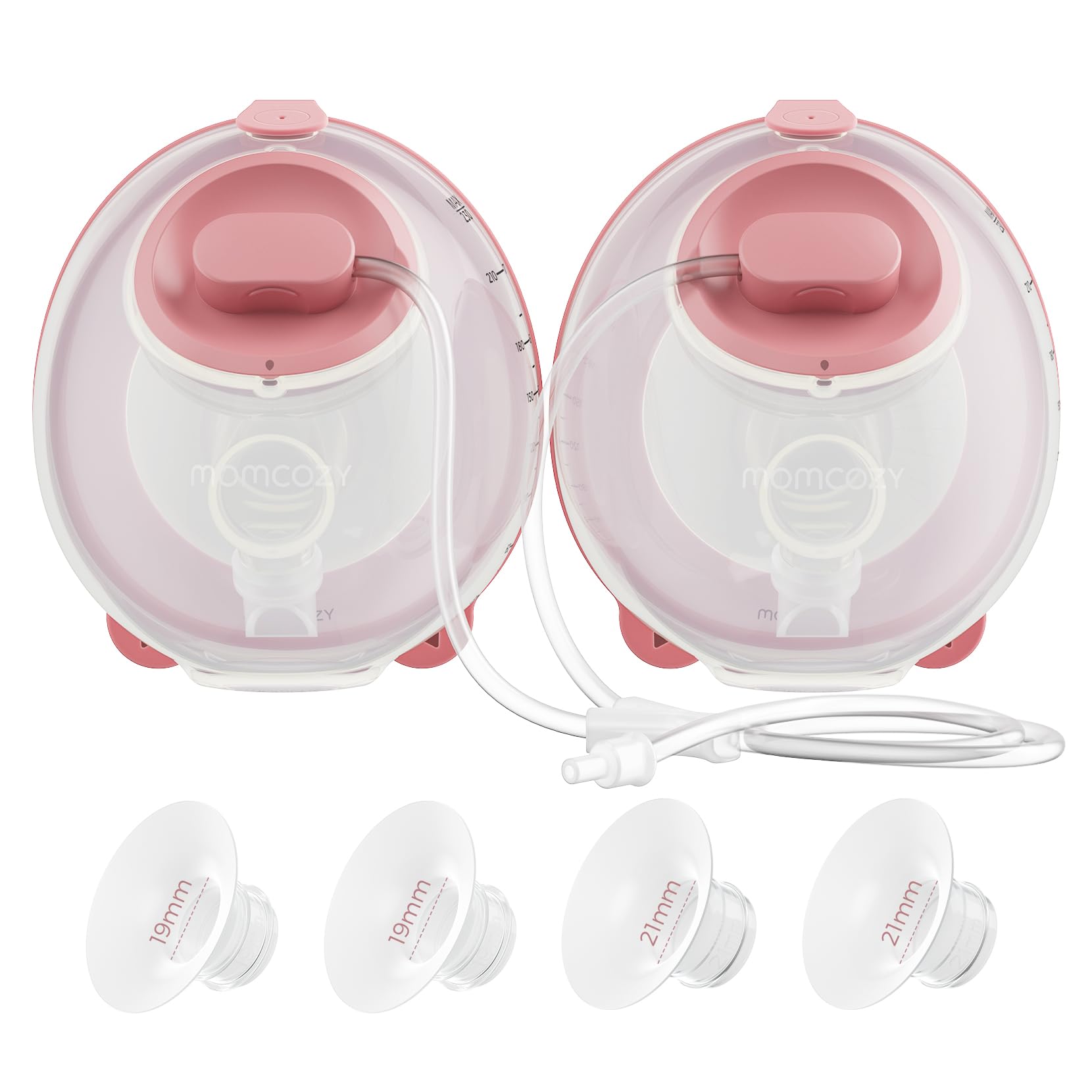 Momcozy Original V1 Pro/V2 Pro Breast Pump Replacement Accessories,Milk Collection Cups Only for Momcozy V1 Pro/V2 Pro, 2 Pack