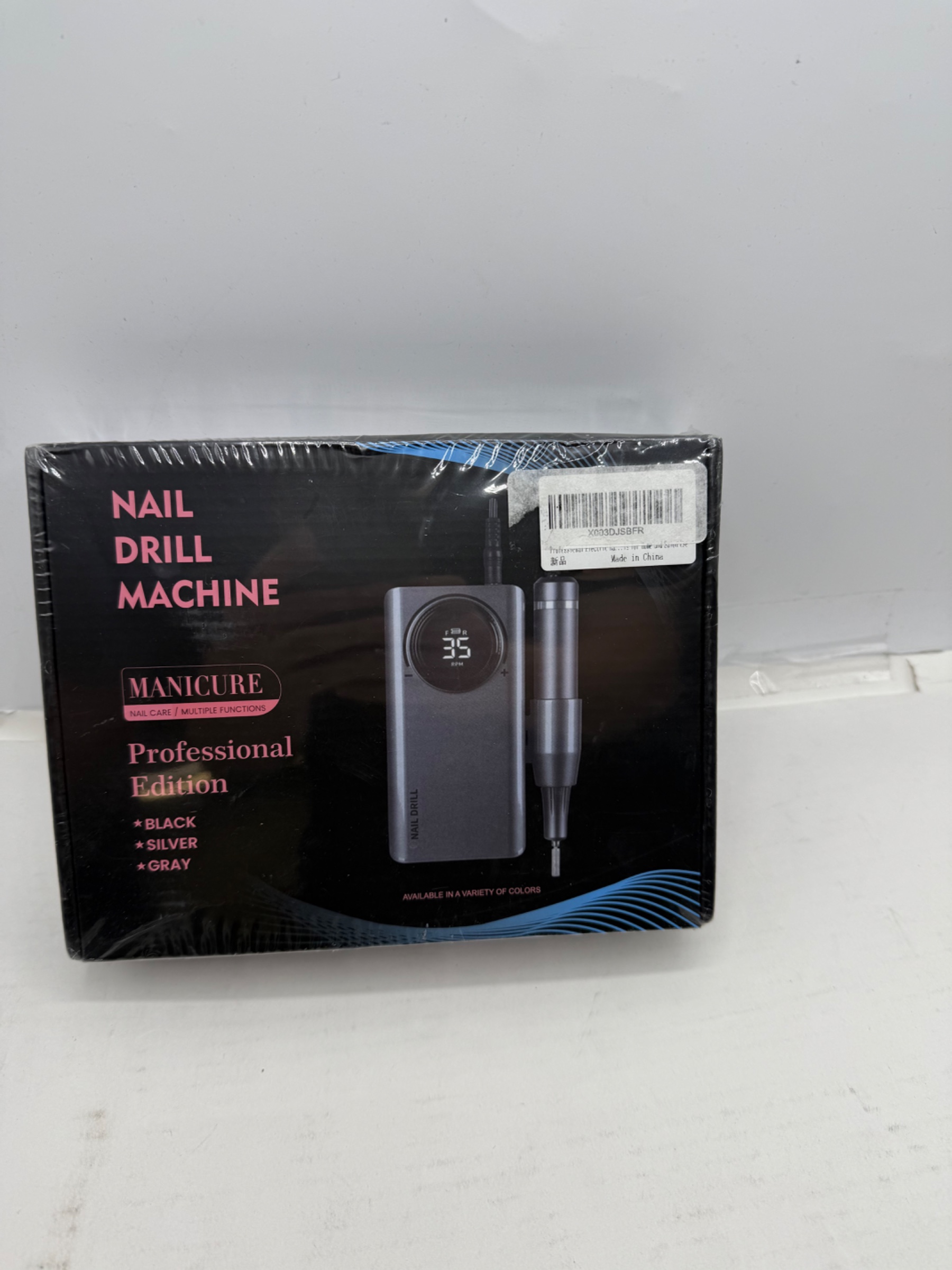Electric Nail Drill AISEELY Professional Electric Nail Files 35000RPM Portable Rechargeable