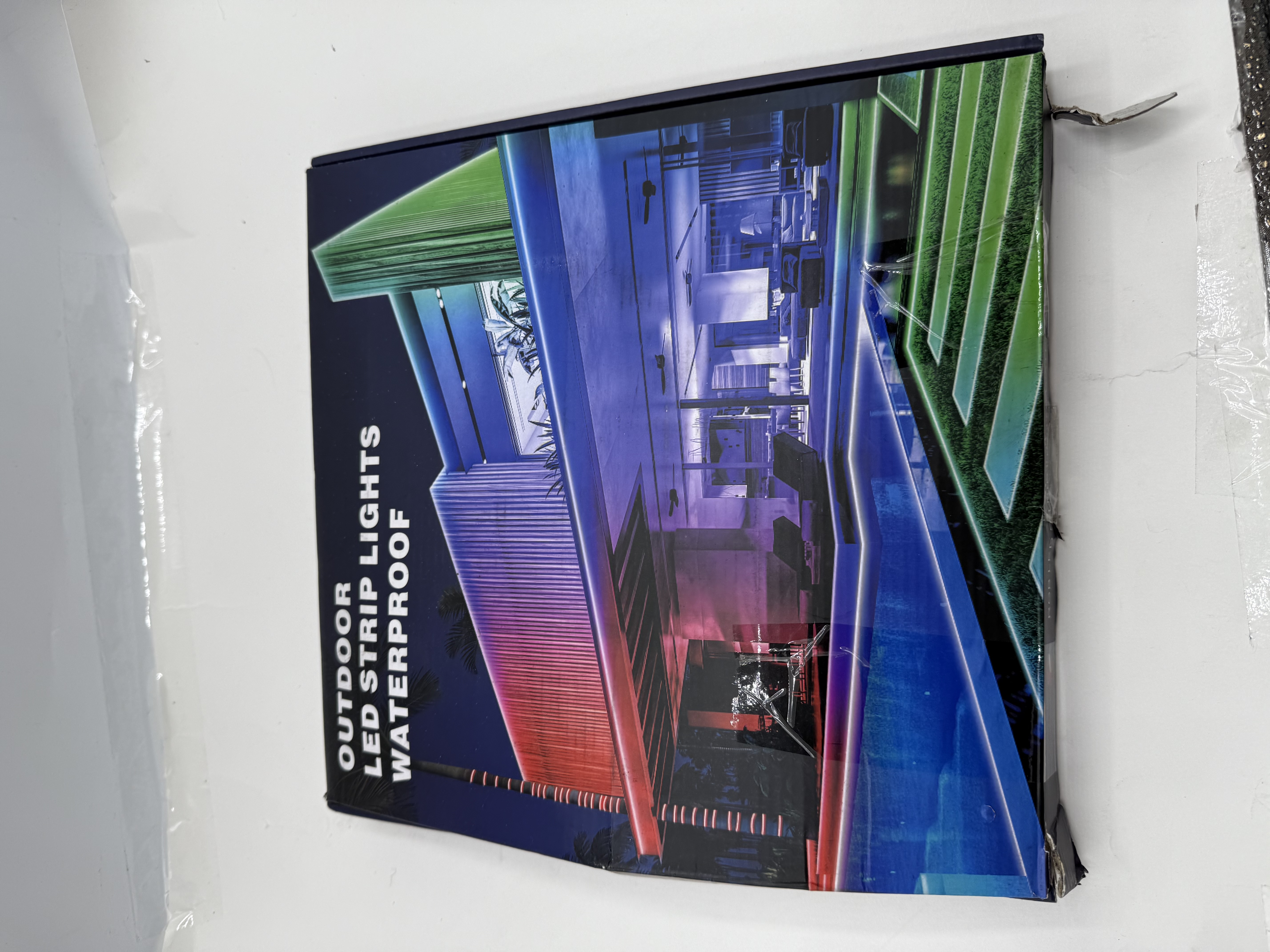 32.6FT Outdoor LED Strip Lights Waterproof RGB Color Changing w/ Remote