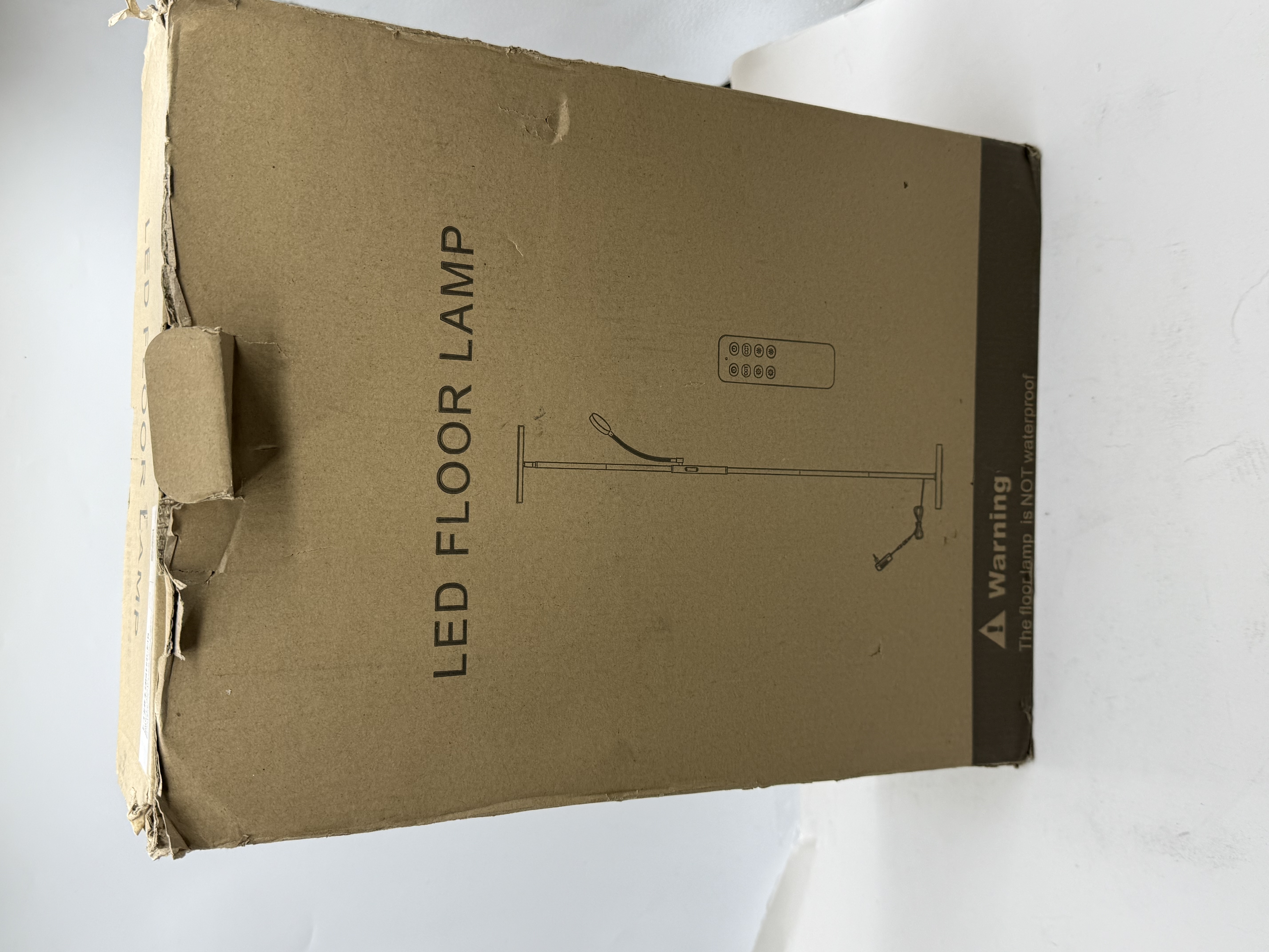 MOFFE 2-Ways Led Floor Lamp, 27W/2300LM Main Lamp and 7W/350LM Reading