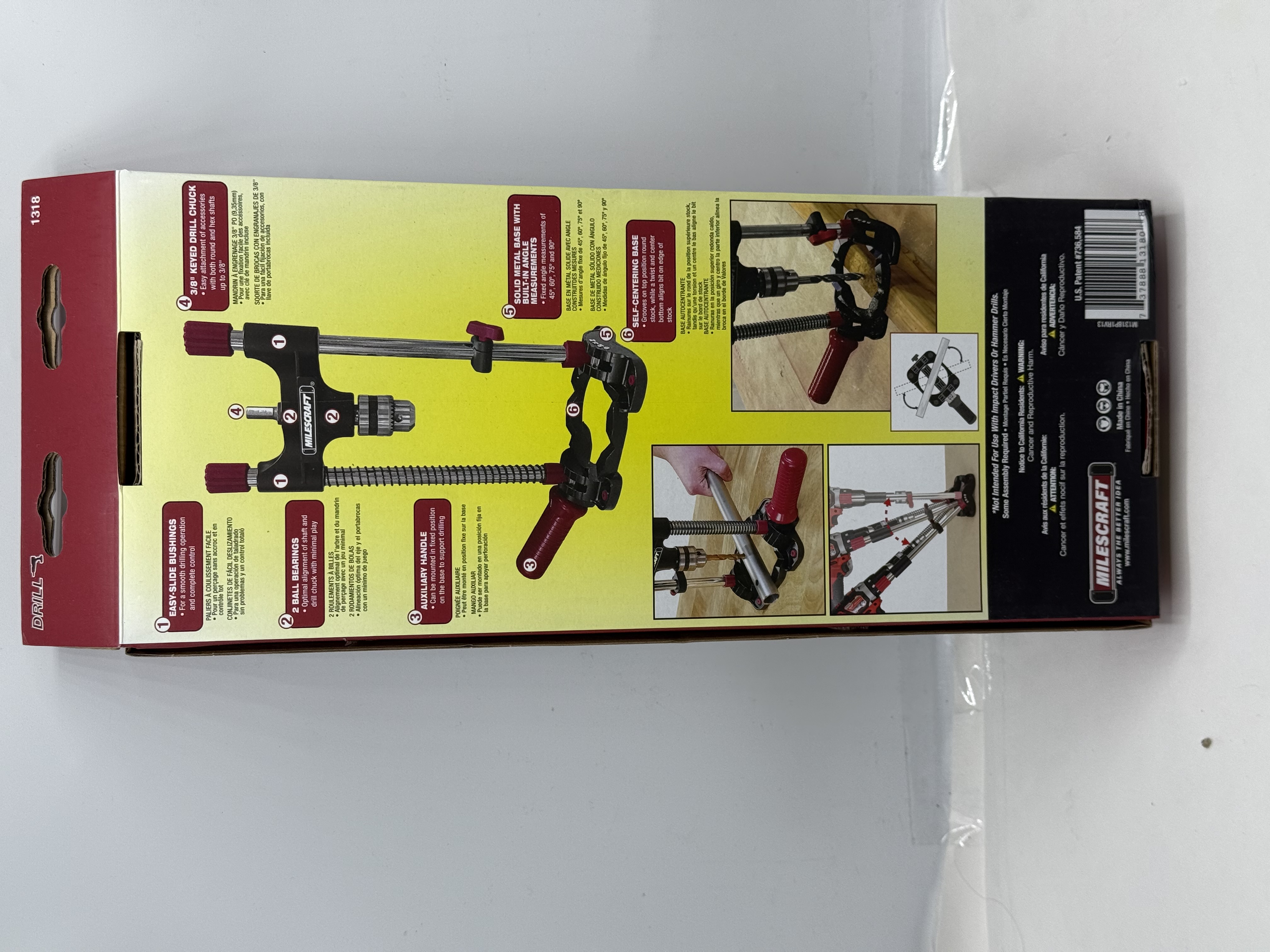 Milescraft 1318 DrillMate Portable Drill Guide - Drill Guide Attachment