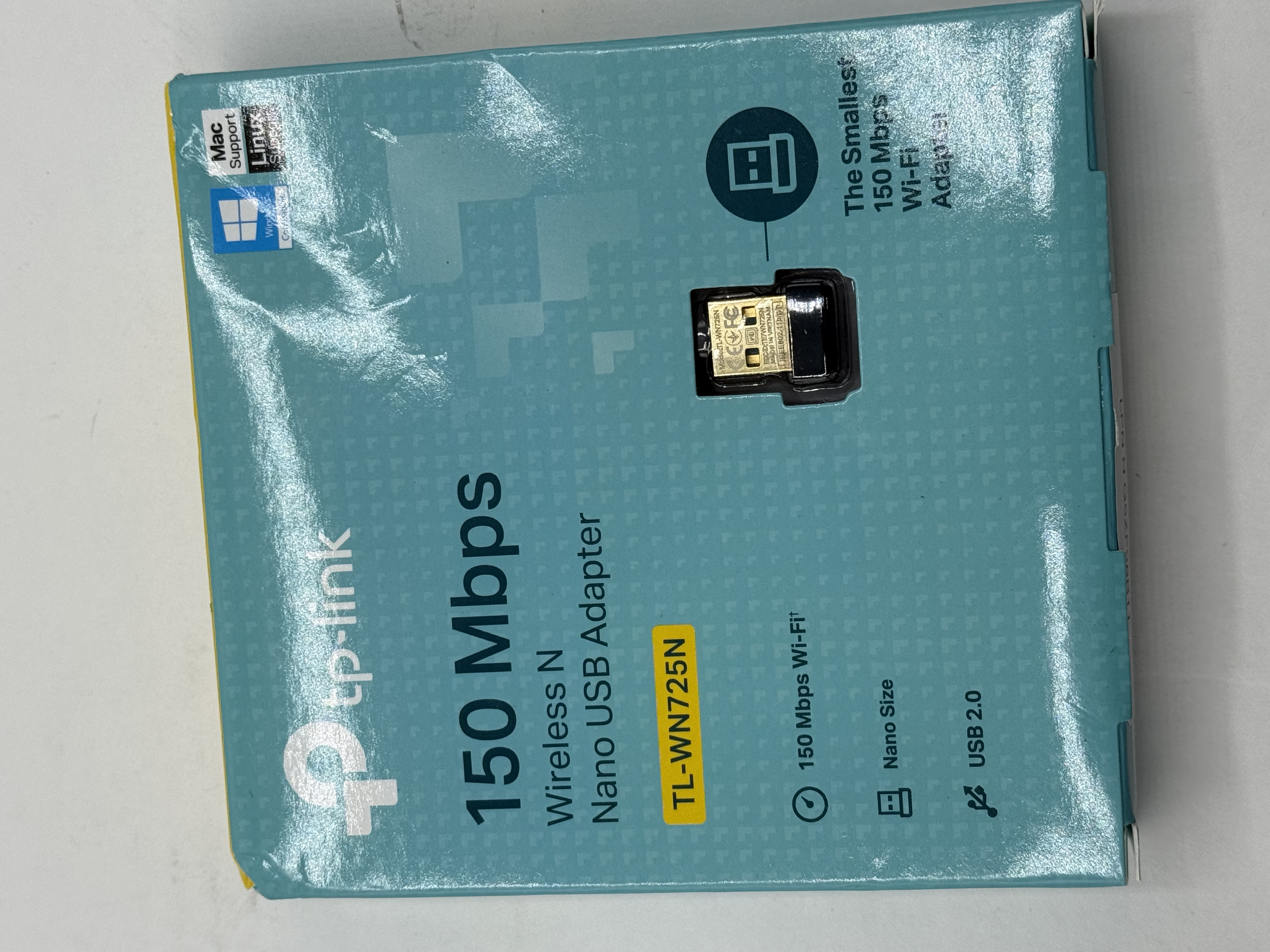 TP-Link TL-WN725N Wireless N Nano USB WiFi Adapter 150 Mbps Windows Mac Linux