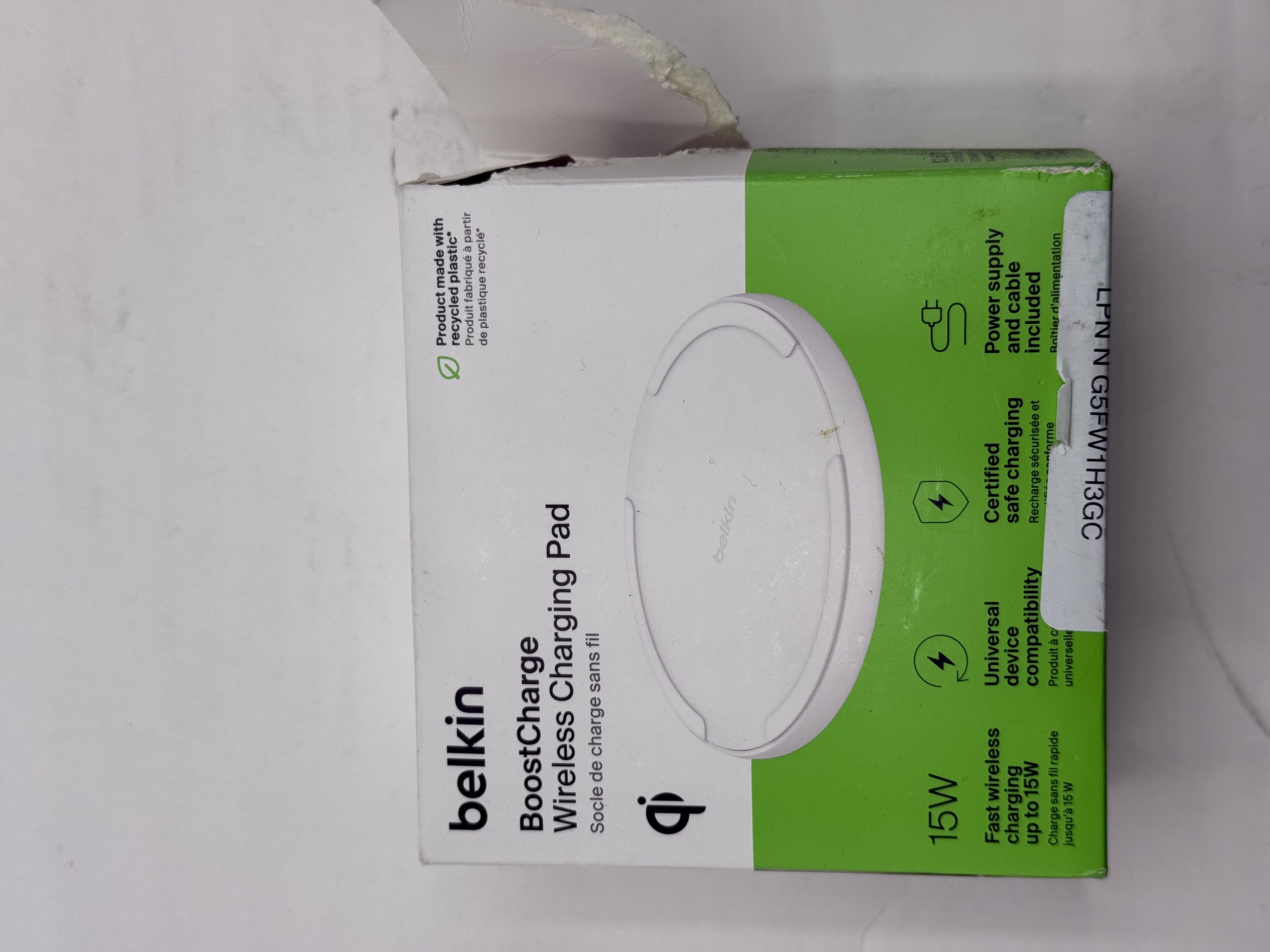 Aa7O Belkin Wireless Charging Pad 15W BOOSTCHARGE Qi Charger 4 QI Enabled Device