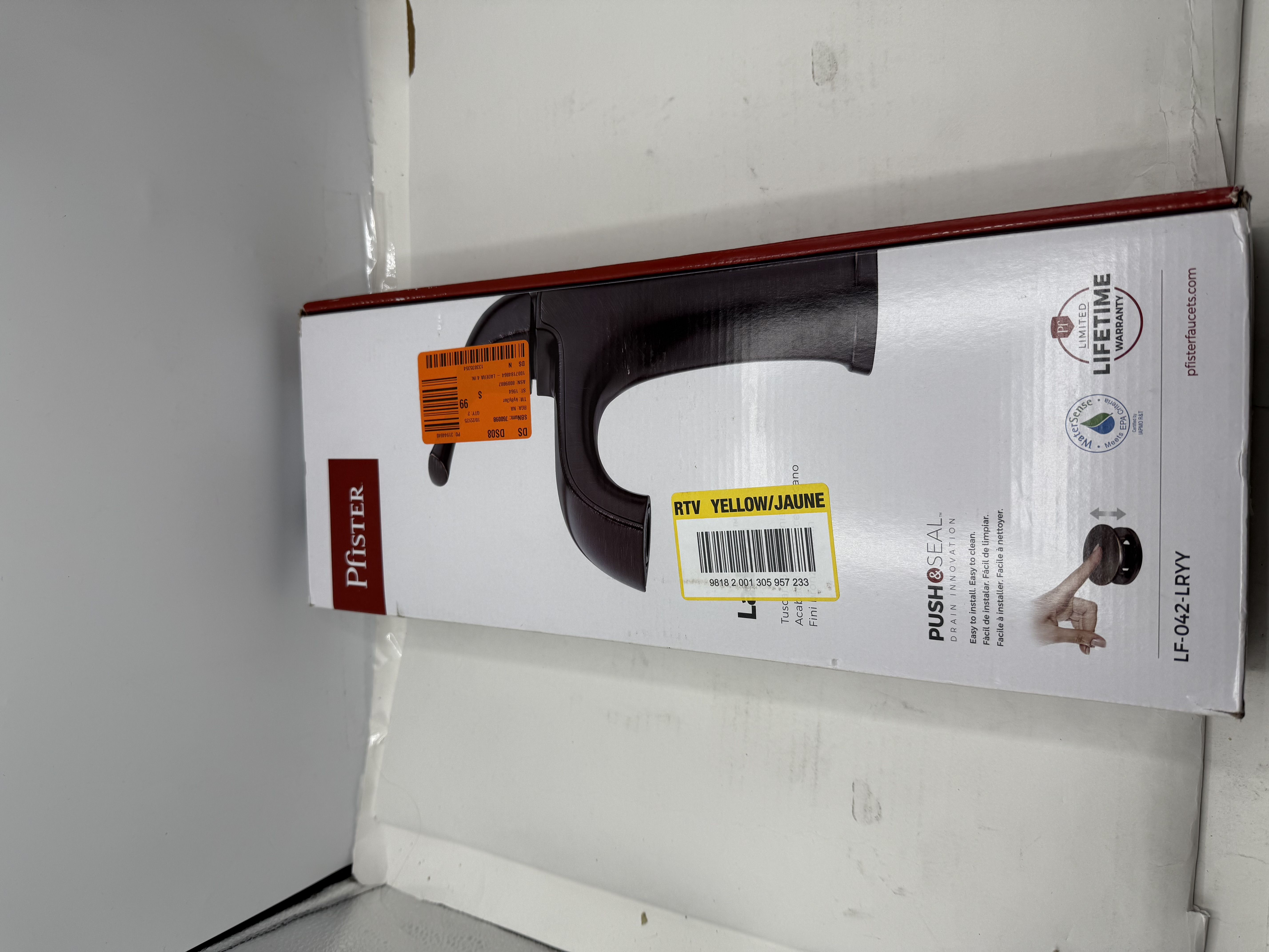 Pfister LF-042-LRYY Ladera 1-Handle 1-Hole Bathroom Faucet 