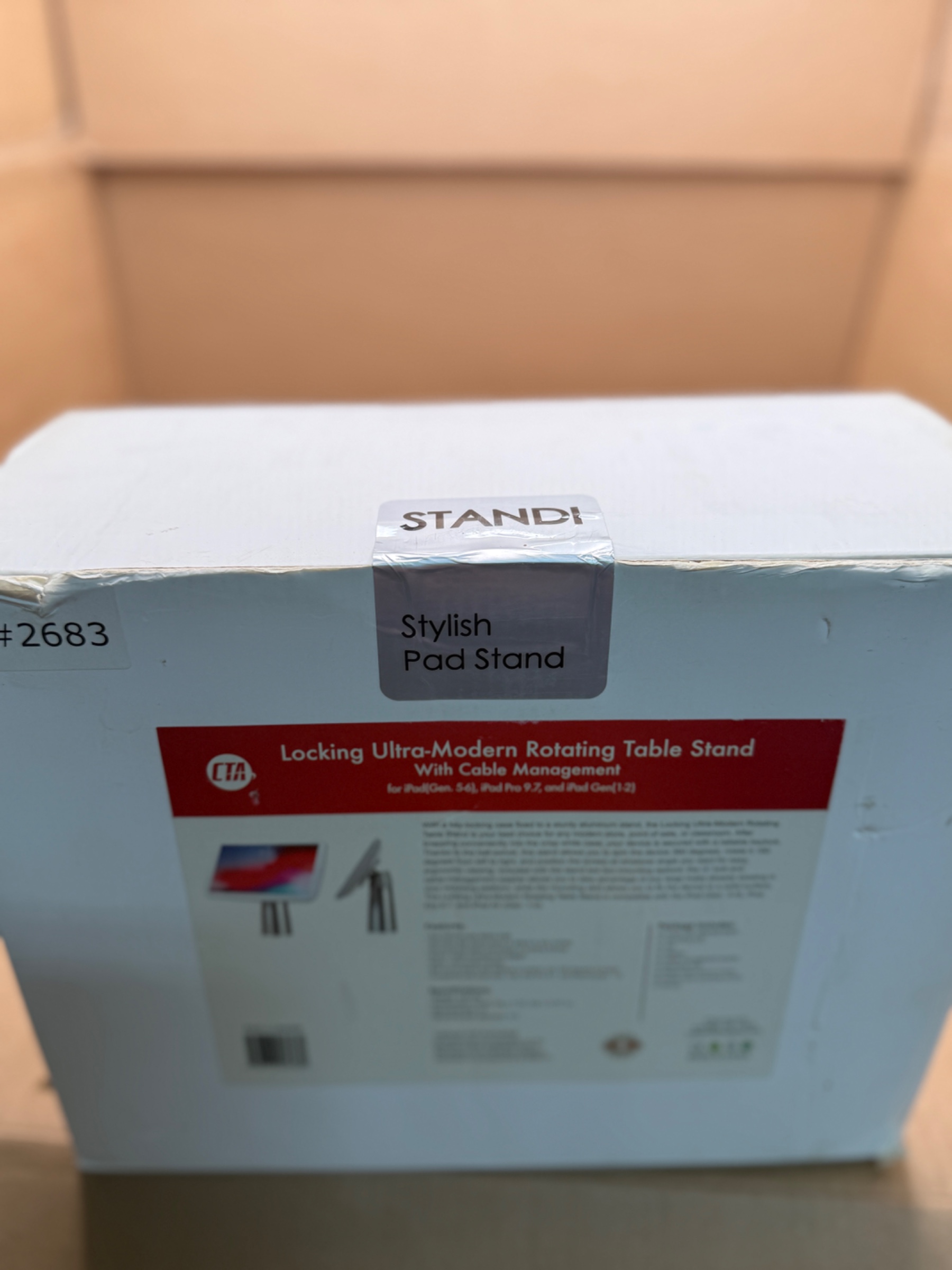 Standi Ipad stand, for iPad Gen(5-6), iPad Pro 9.7, and iPad Gen(1-2) 