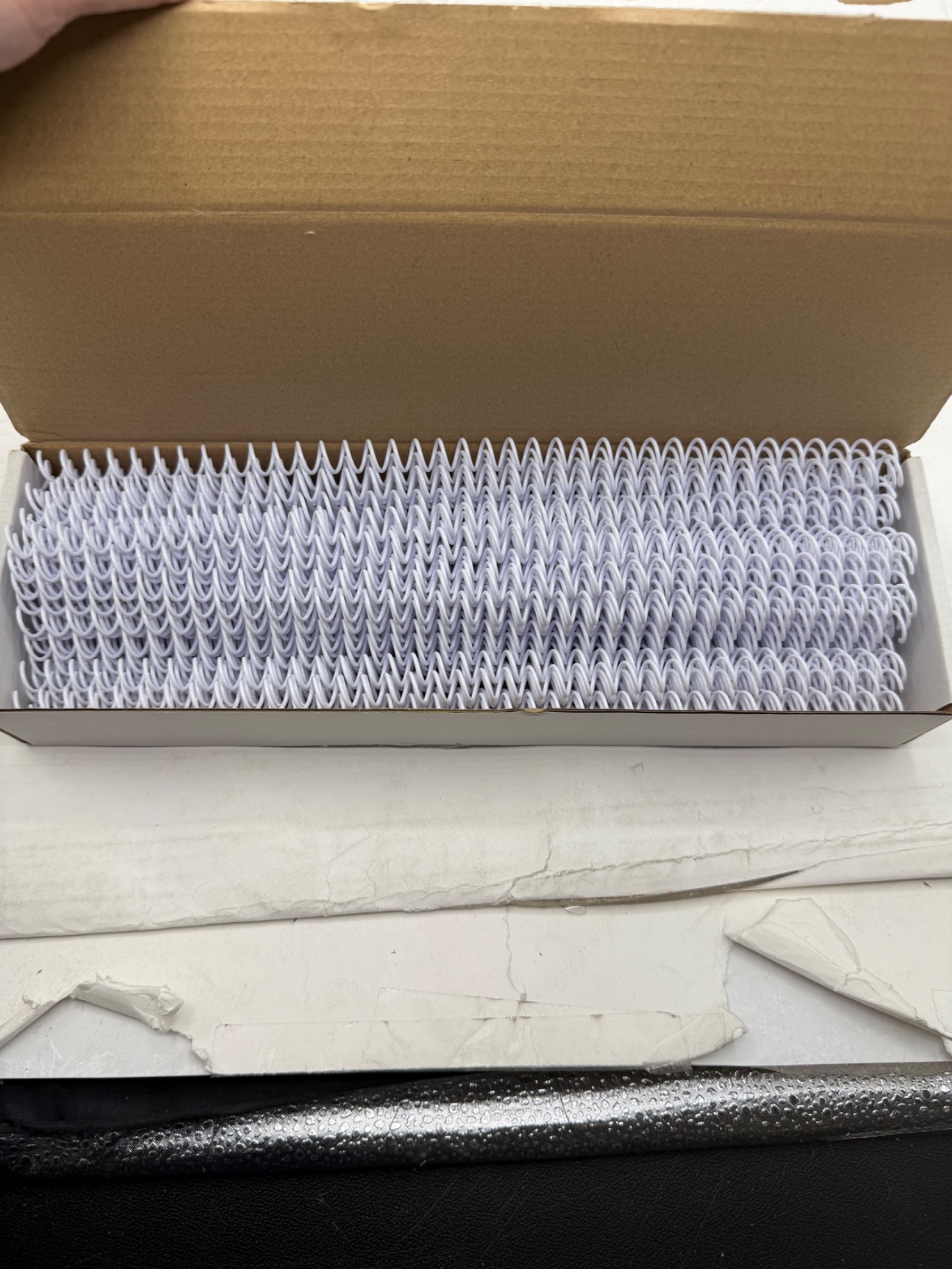 Rayson 9.5mm Plastic Spiral Coil Binding 3:1 Pitch, 3/8inch, 100 Pack