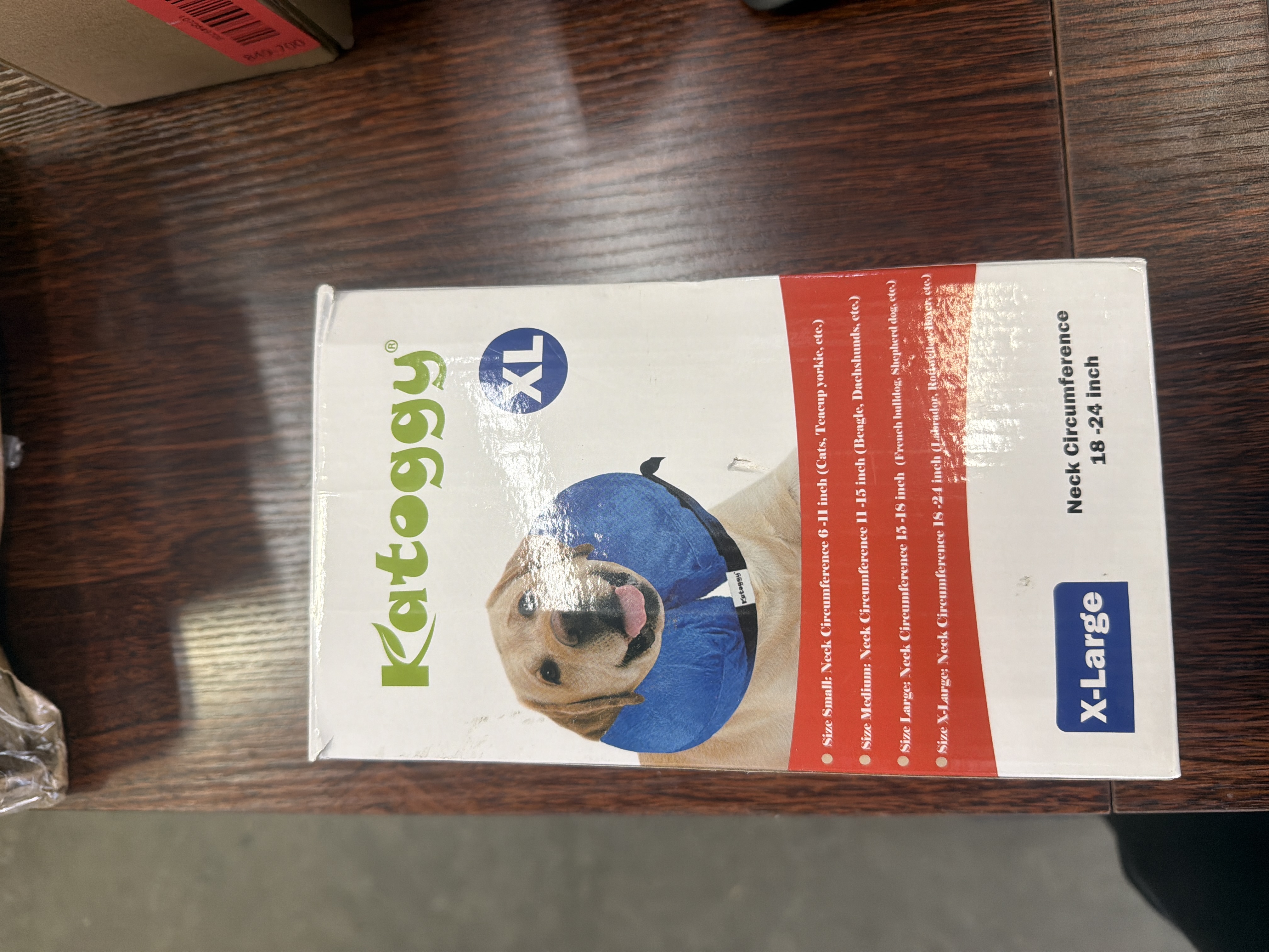 Katoggy XL Blue Inflatable Dog Collar/Cone E-Collar
