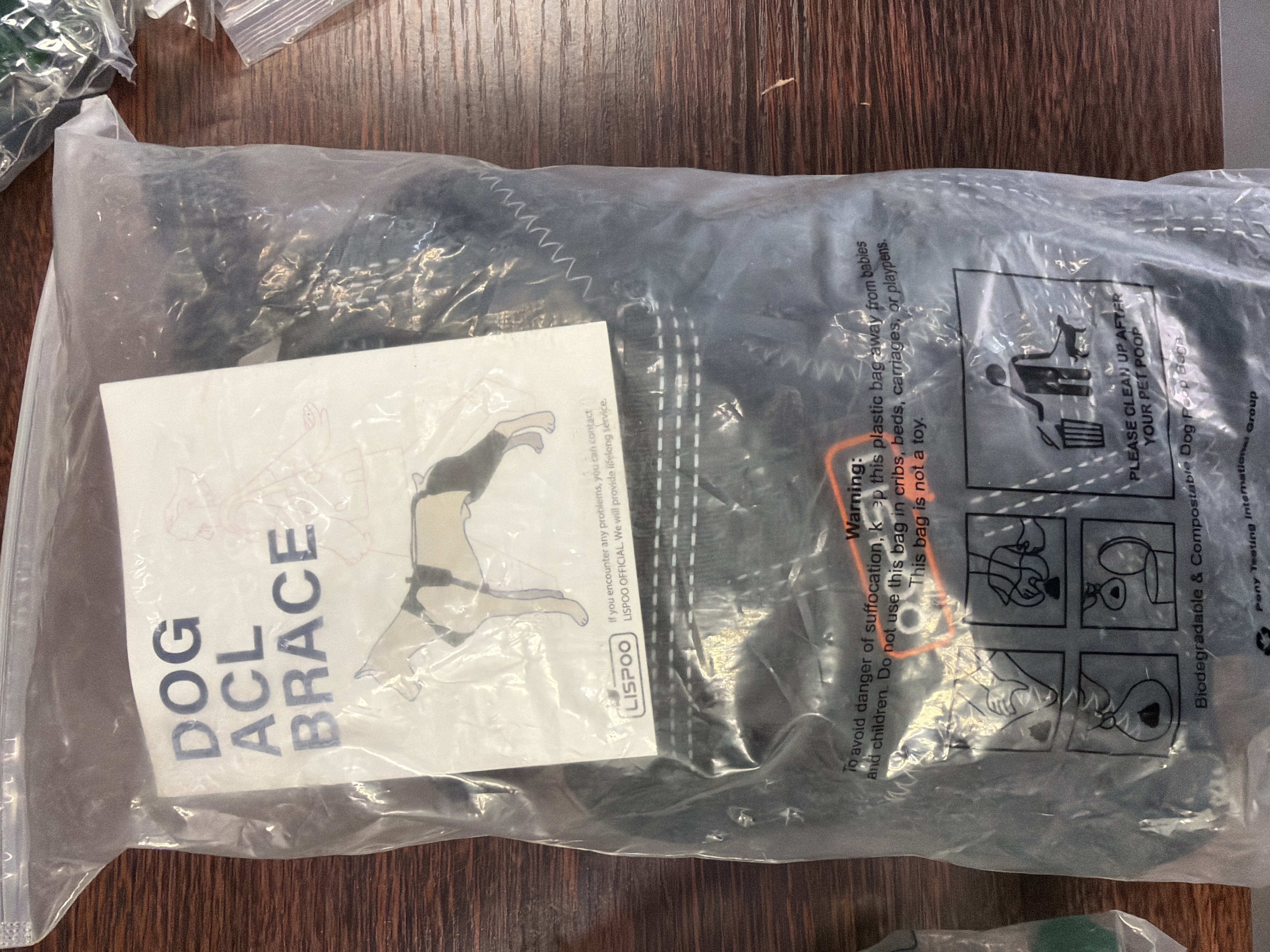 Lispoo Dog Acl Brace Support Wrap for Hind Legs - Large